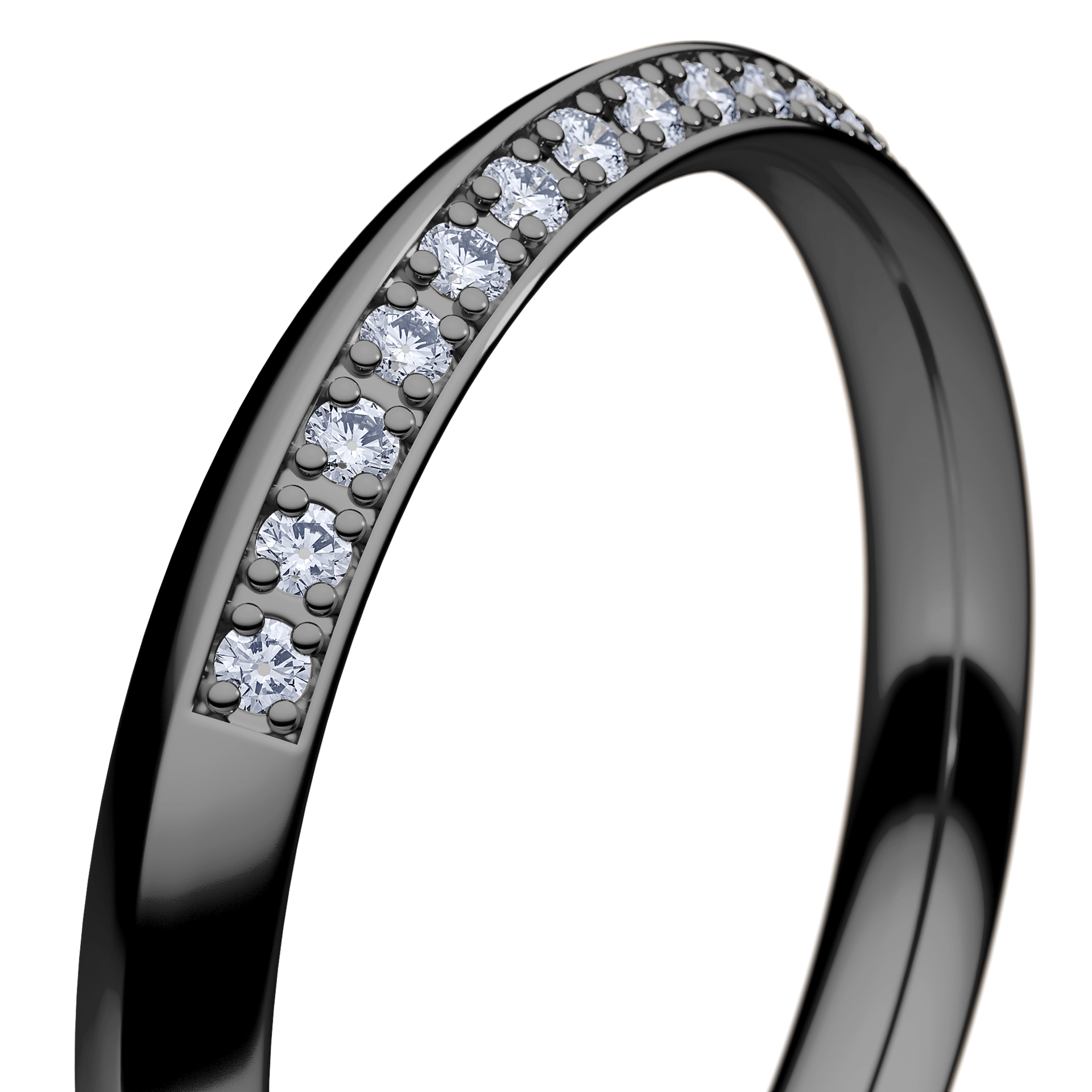 Dostawka Angel z czarnego złota z diamentem naturalnym 0,08ct