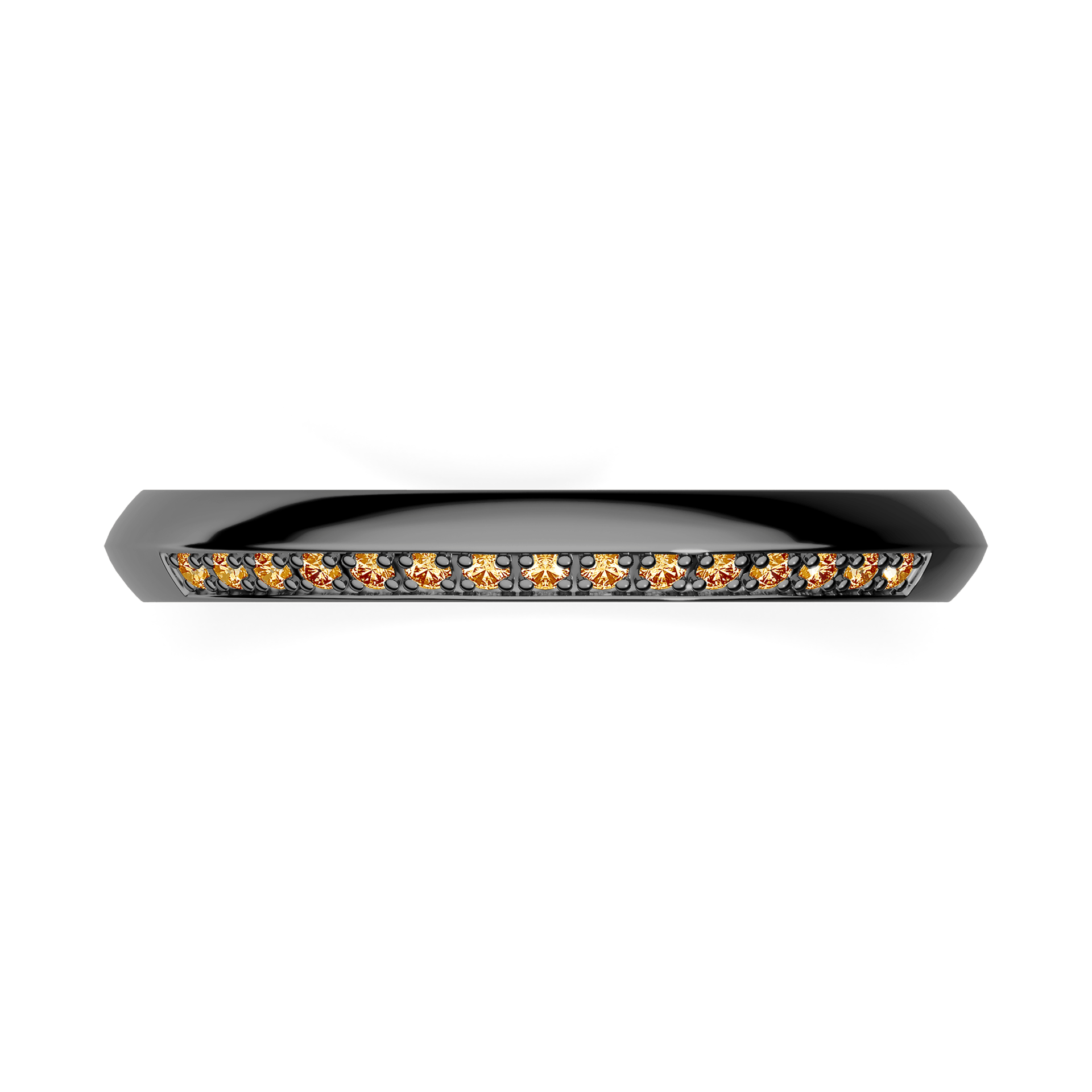 Dostawka Angel z czarnego złota z żółtym diamentem 0,08ct