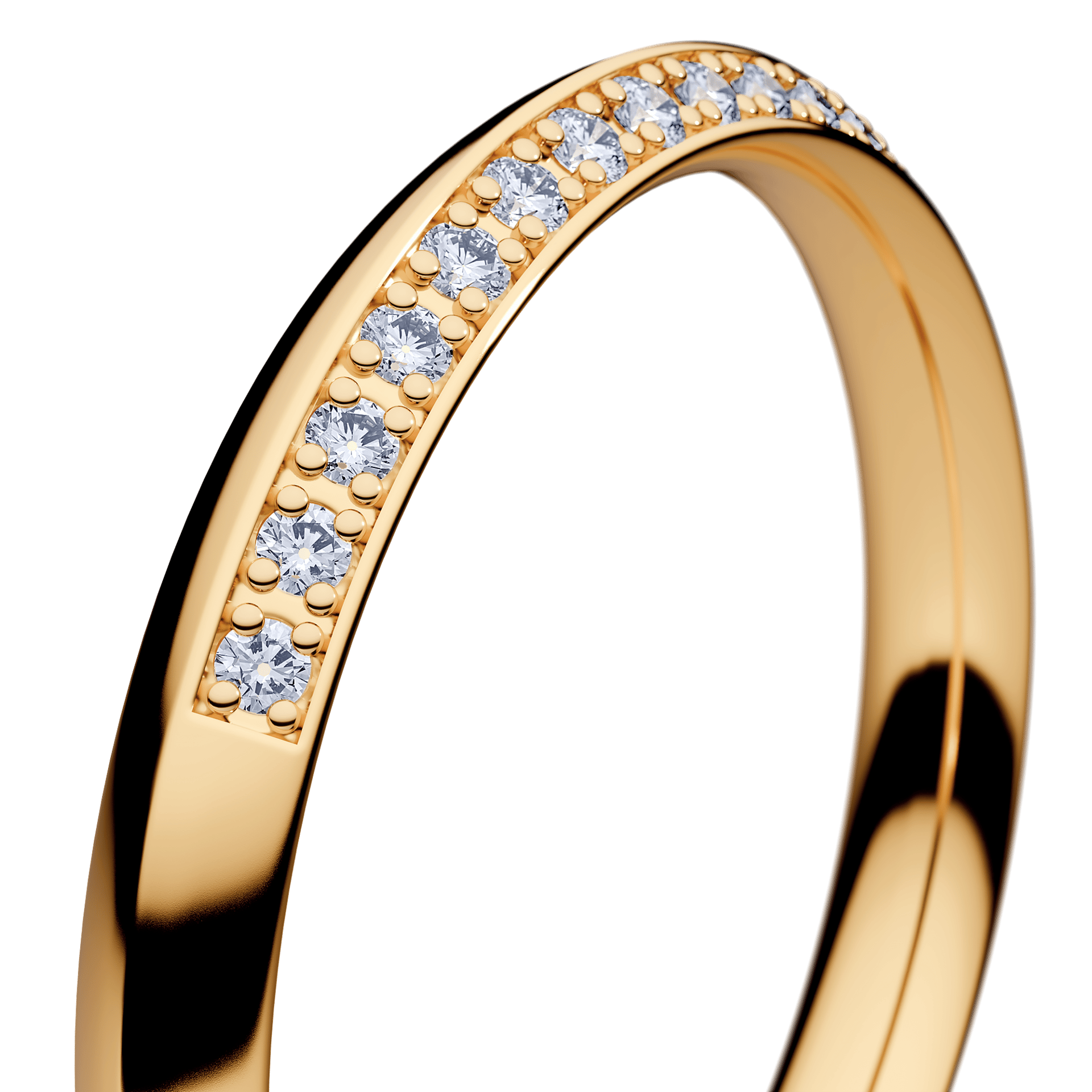 Dostawka Angel z żółtego złota z diamentem naturalnym 0,08ct