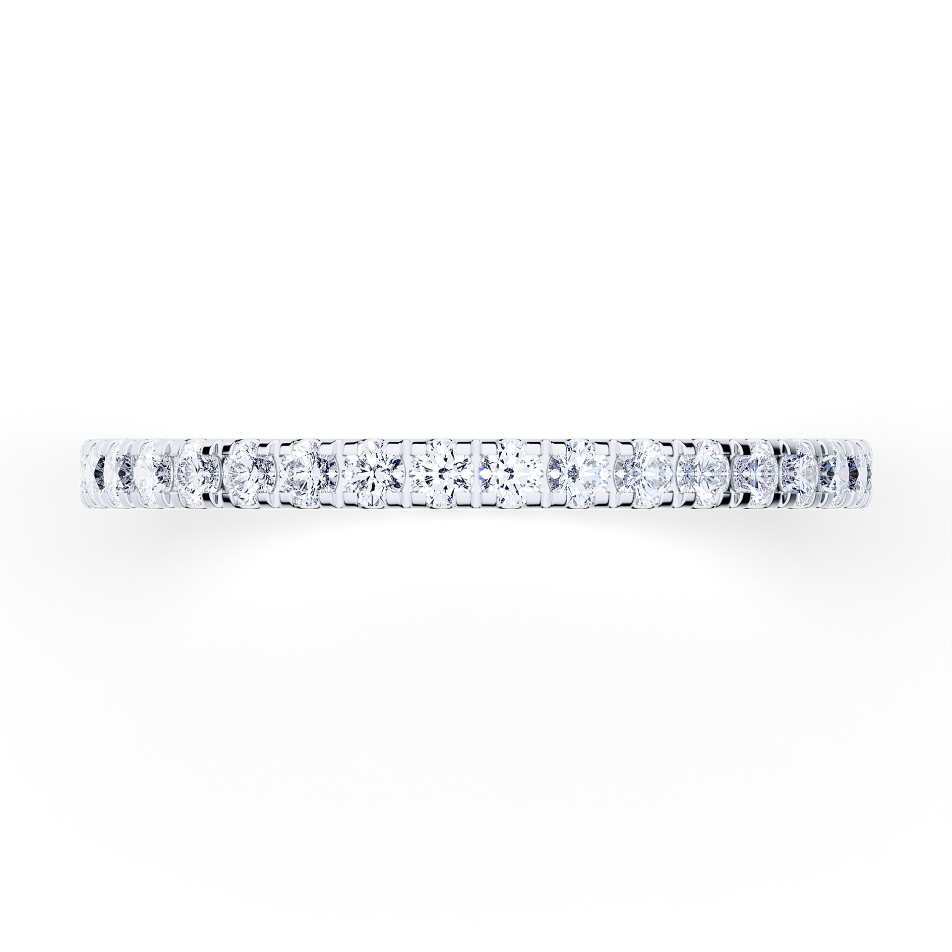 Dostawka Rosie z białego złota z diamentem laboratoryjnym 0,53ct