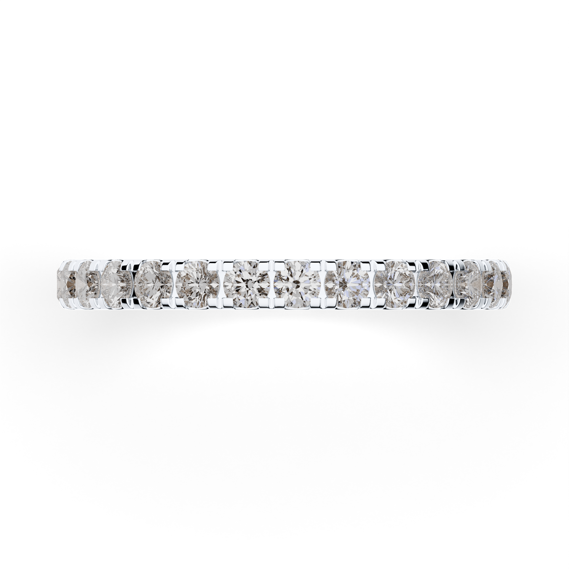 Dostawka Rosie z białego złota z diamentem laboratoryjnym 0,96ct