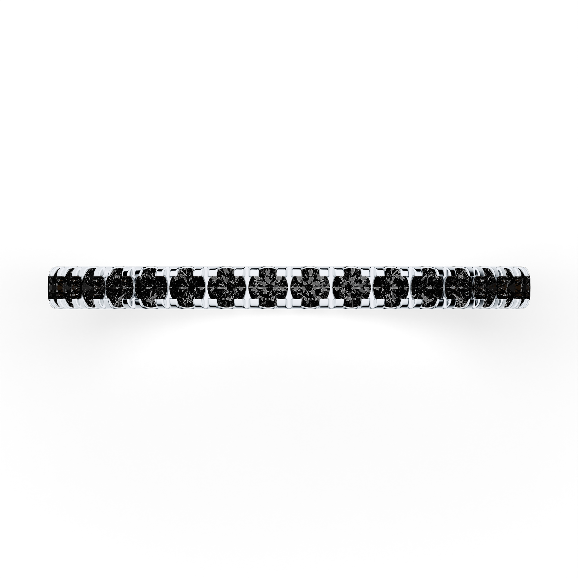 Dostawka Rosie z białego złota z czarnym diamentem 0,53ct