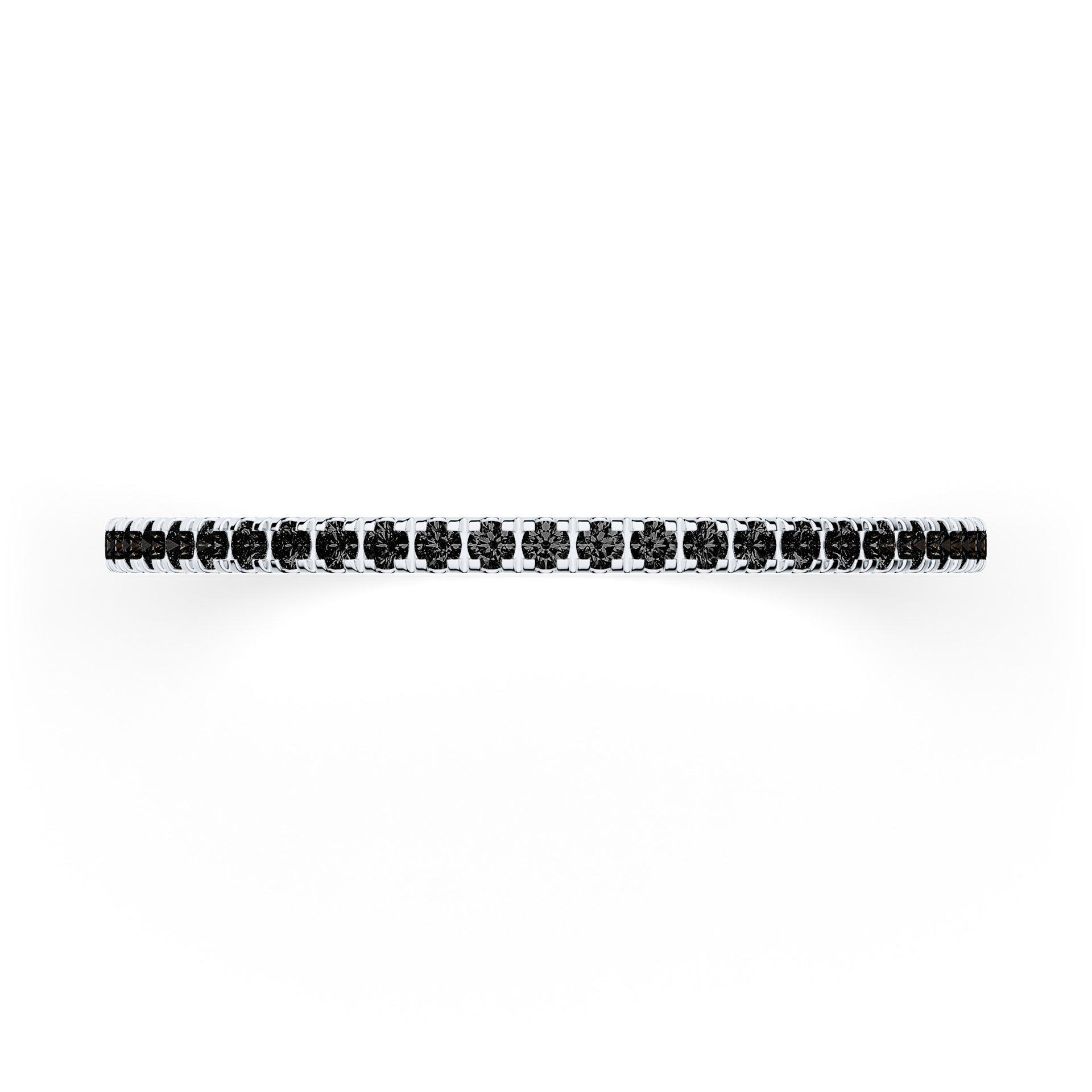 Dostawka Rosie z białego złota z czarnym diamentem 0,25ct