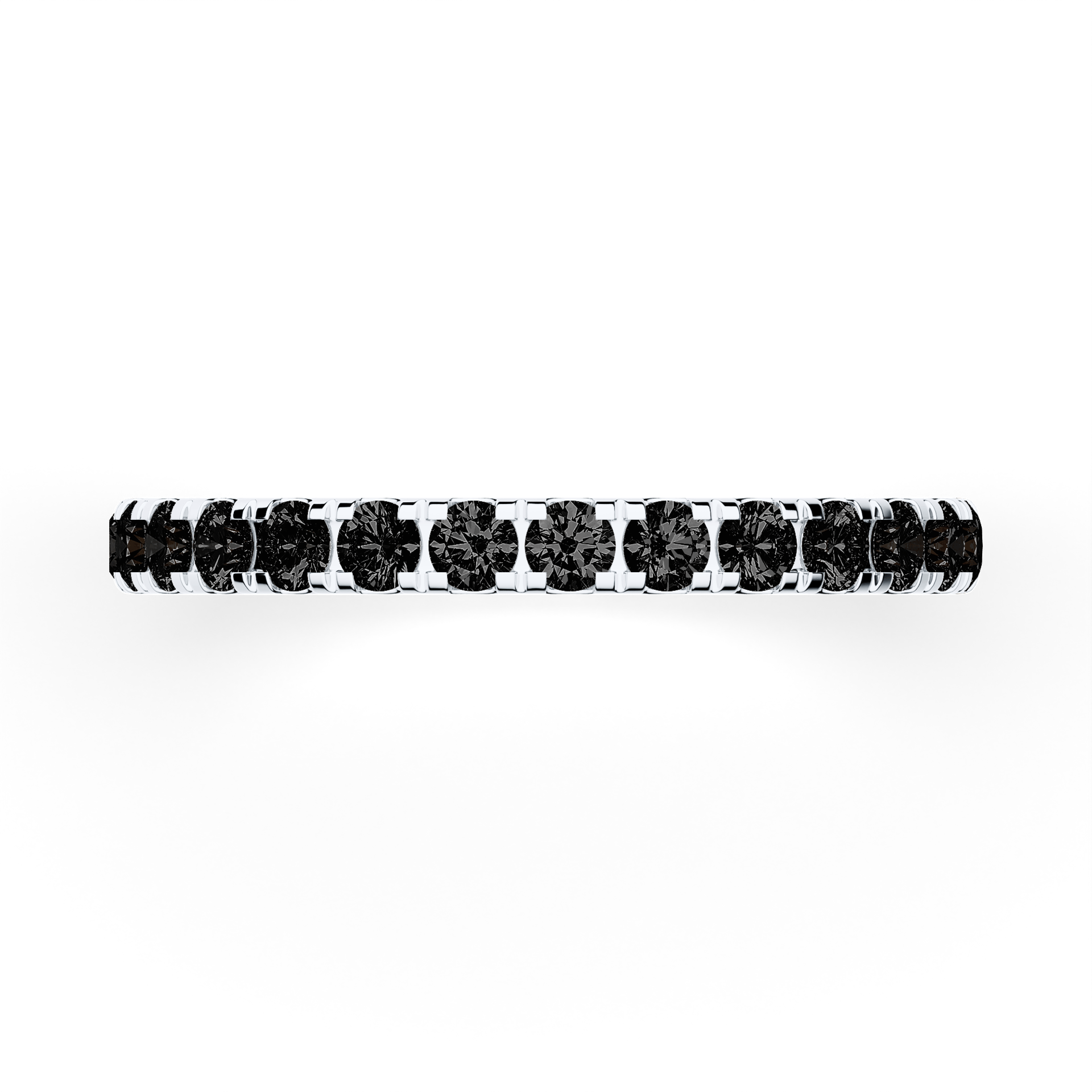 Dostawka Rosie z białego złota z czarnym diamentem 0,96ct