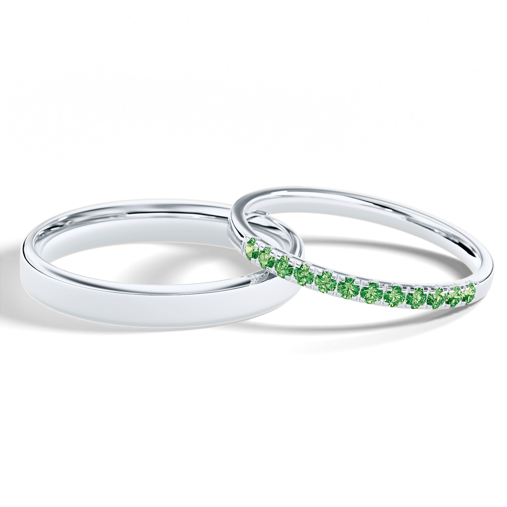 Dostawka rosie biale zloto diament lab zielony c 1 5mm 12szt 05