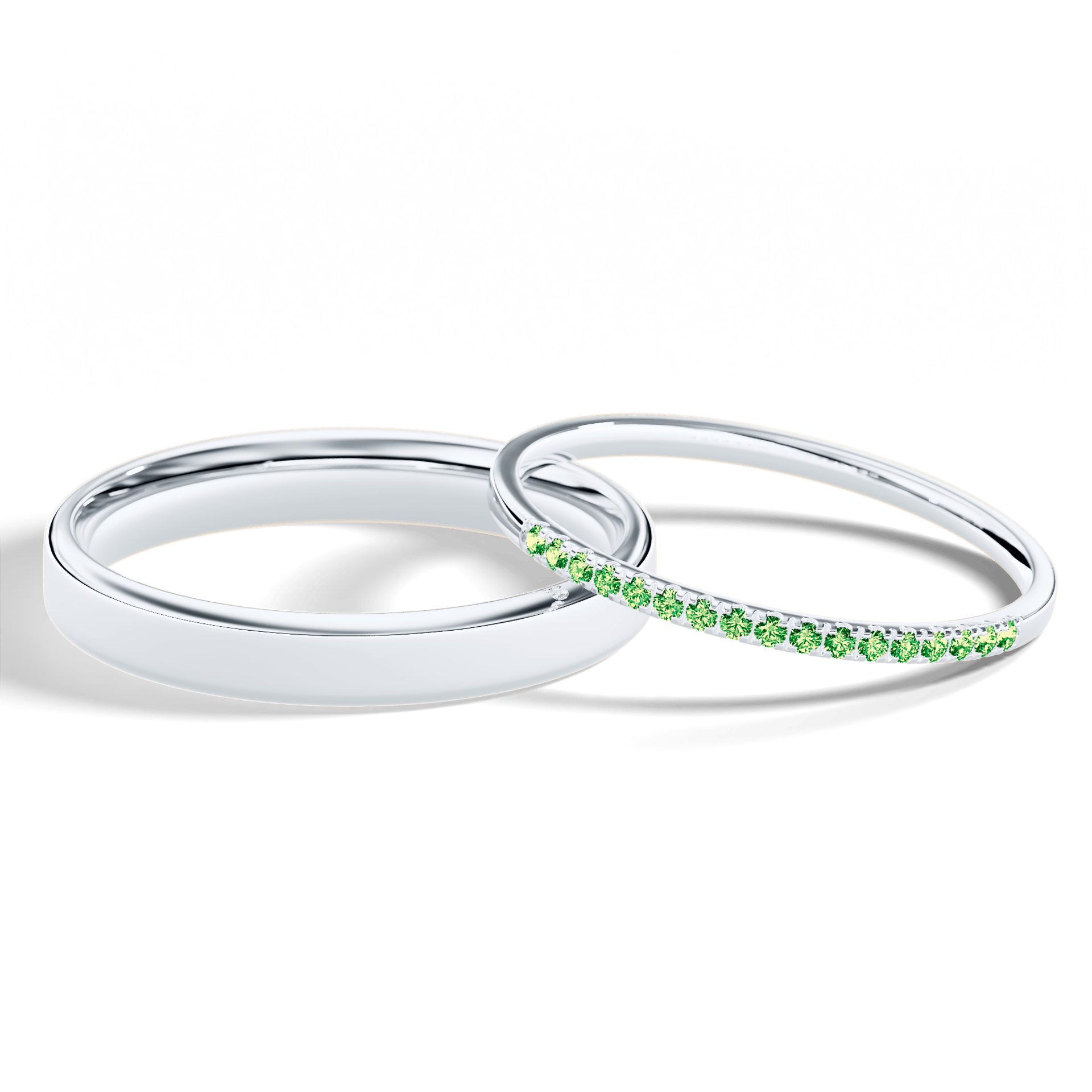 Dostawka rosie biale zloto diament lab zielony ciemny 1mm 17szt 05