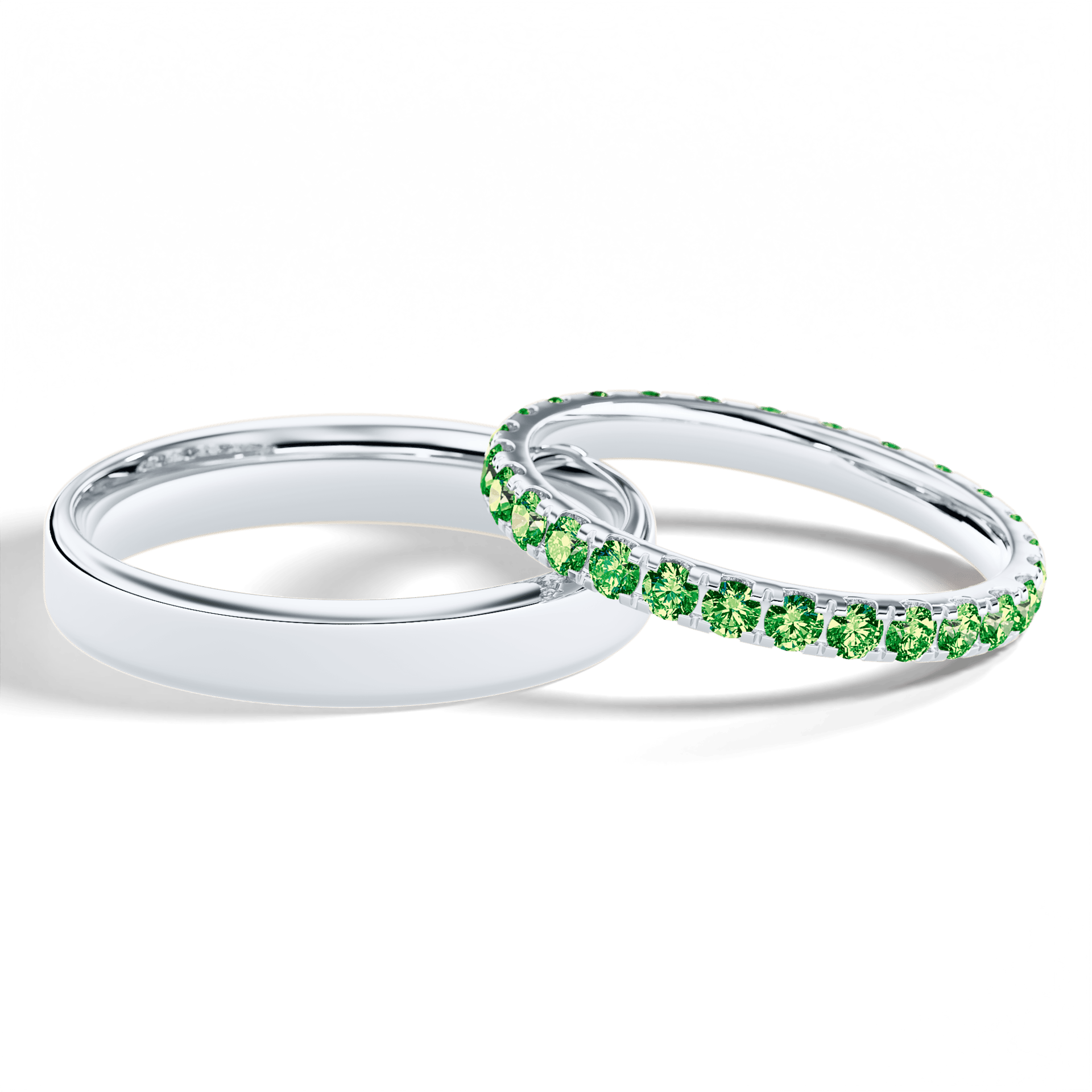 Dostawka rosie biale zloto diament lab zielony ciemny 2mm 27szt 05