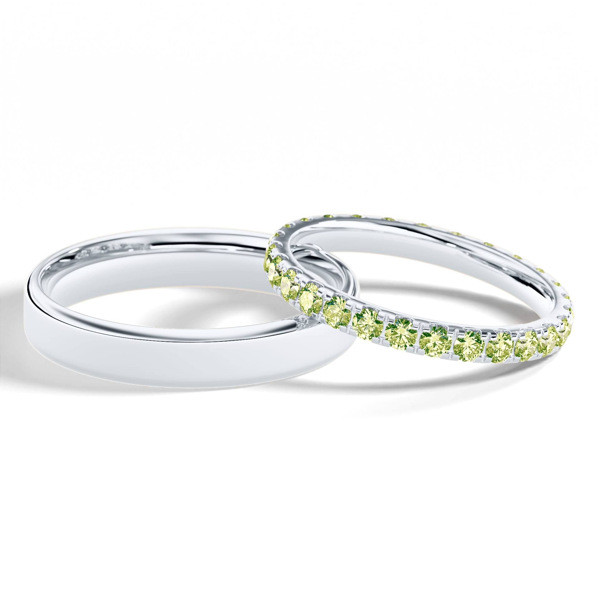 Dostawka rosie biale zloto diament lab zielony jasny 2mm 27szt 05