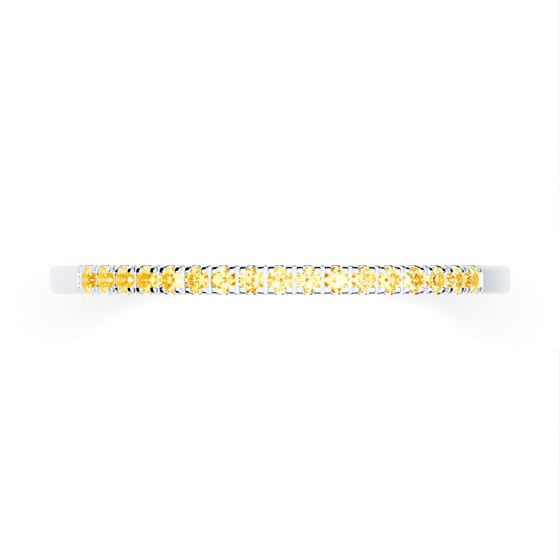 Dostawka Rosie z białego złota z żółtym diamentem laboratoryjnym 0,08ct