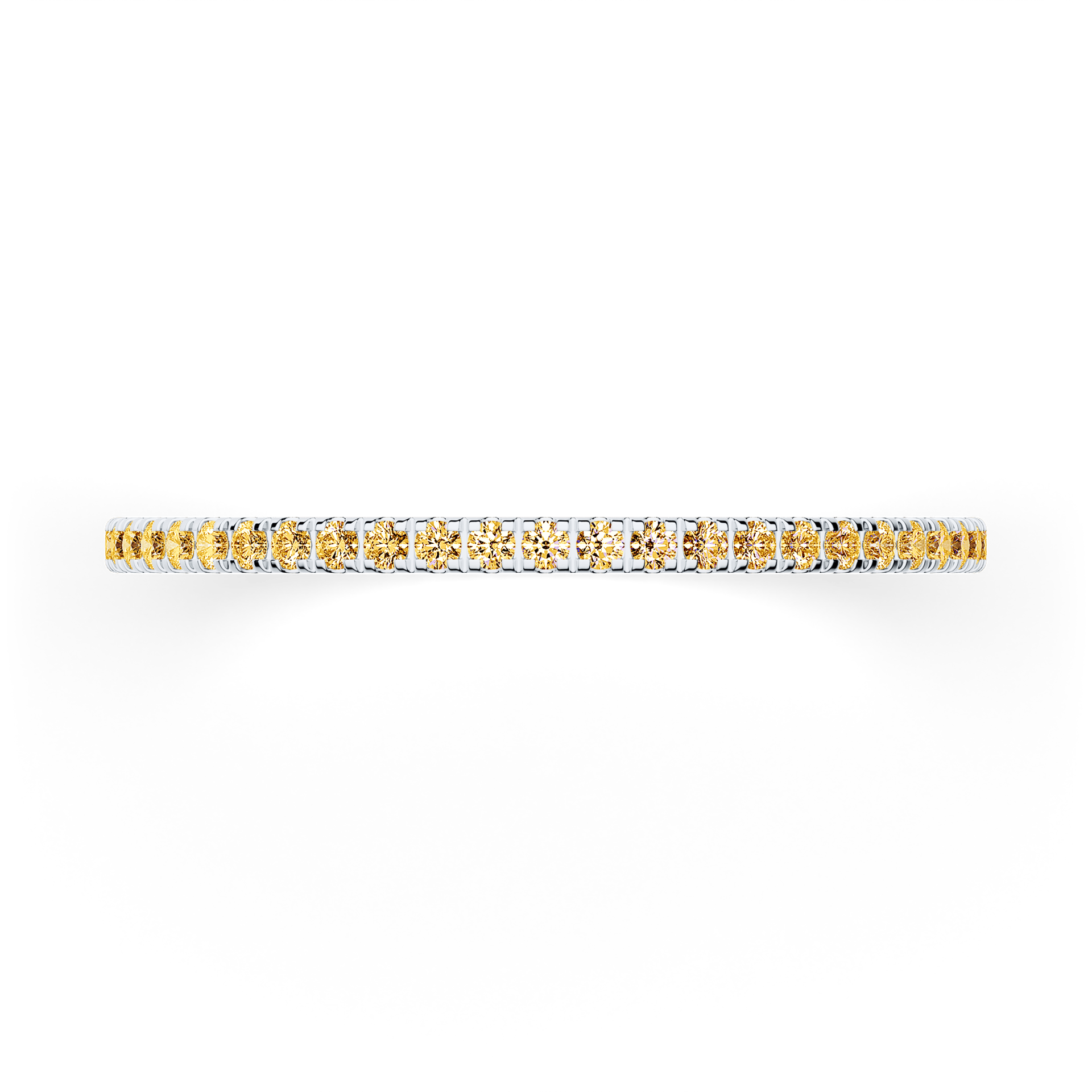 Dostawka Rosie z białego złota z żółtym diamentem 0,25ct