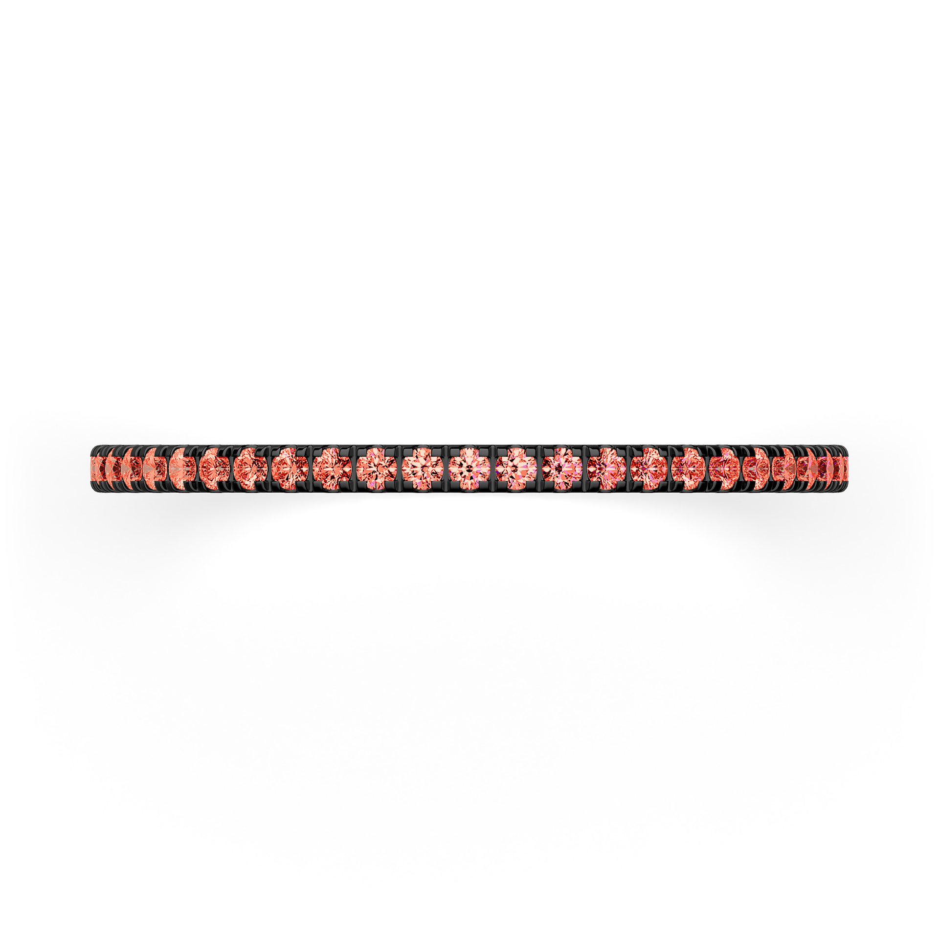 Dostawka Rosie z czarnego złota z czerwonym diamentem 0,25ct