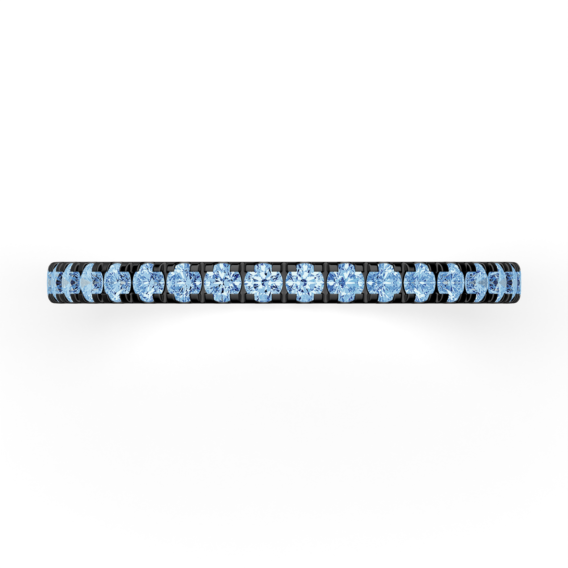 Dostawka Rosie z czarnego złota z niebieskim diamentem 0,53ct