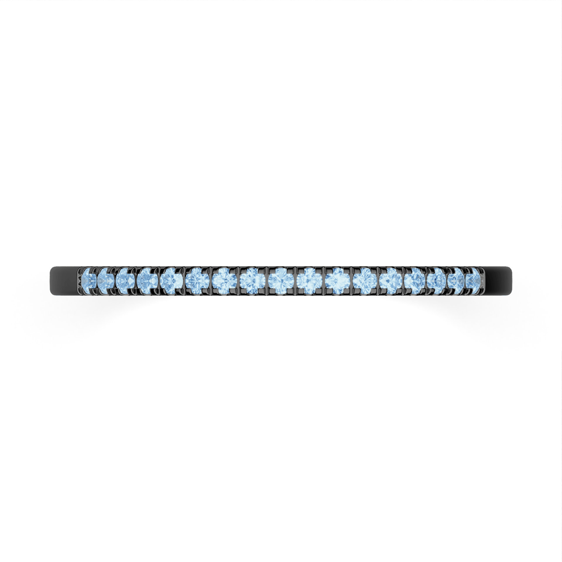 Dostawka Rosie z czarnego złota z niebieskim diamentem laboratoryjnym 0,08ct