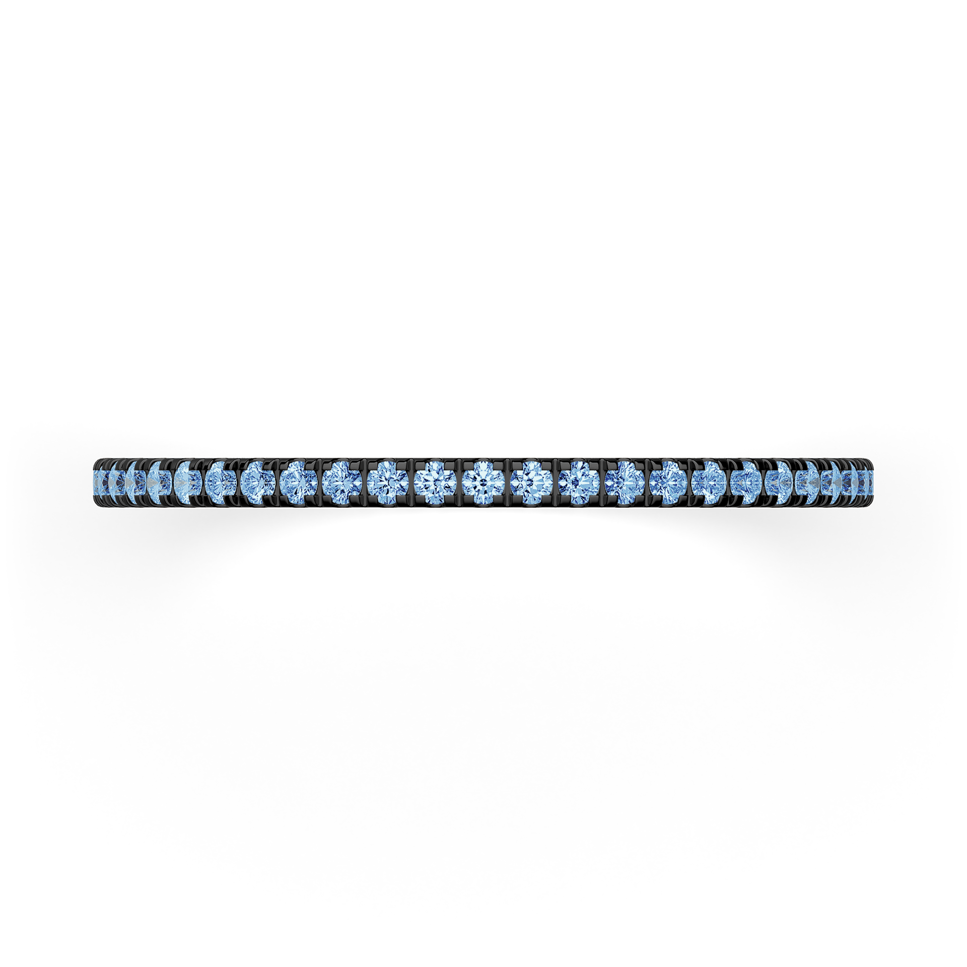 Dostawka Rosie z czarnego złota z niebieskim diamentem 0,25ct