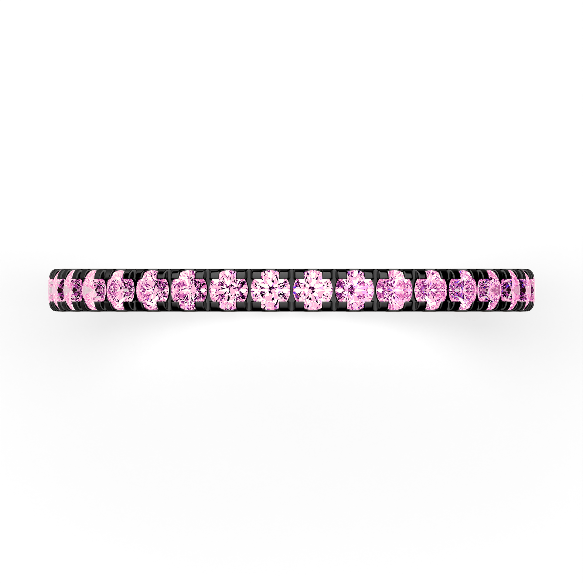 Dostawka Rosie z czarnego złota z różowym diamentem 0,53ct