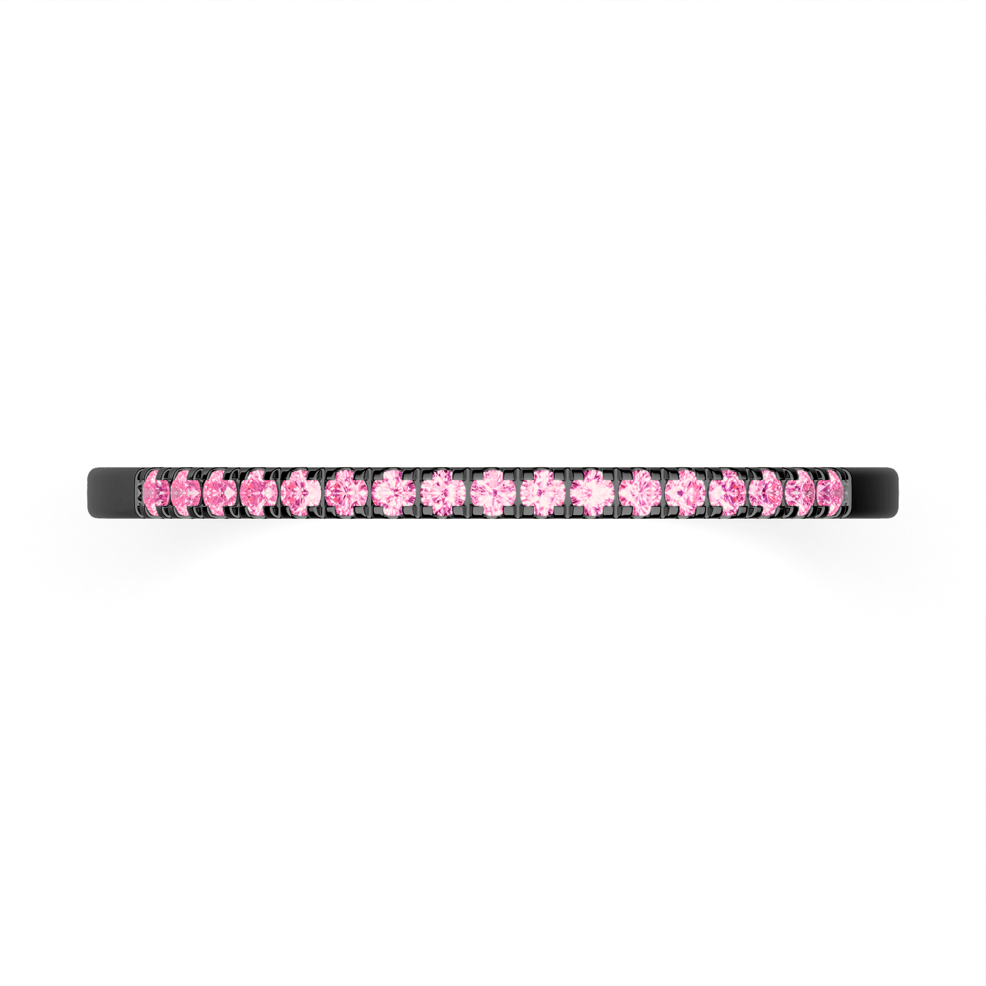 Dostawka Rosie z czarnego złota z różowym diamentem laboratoryjnym 0,08ct