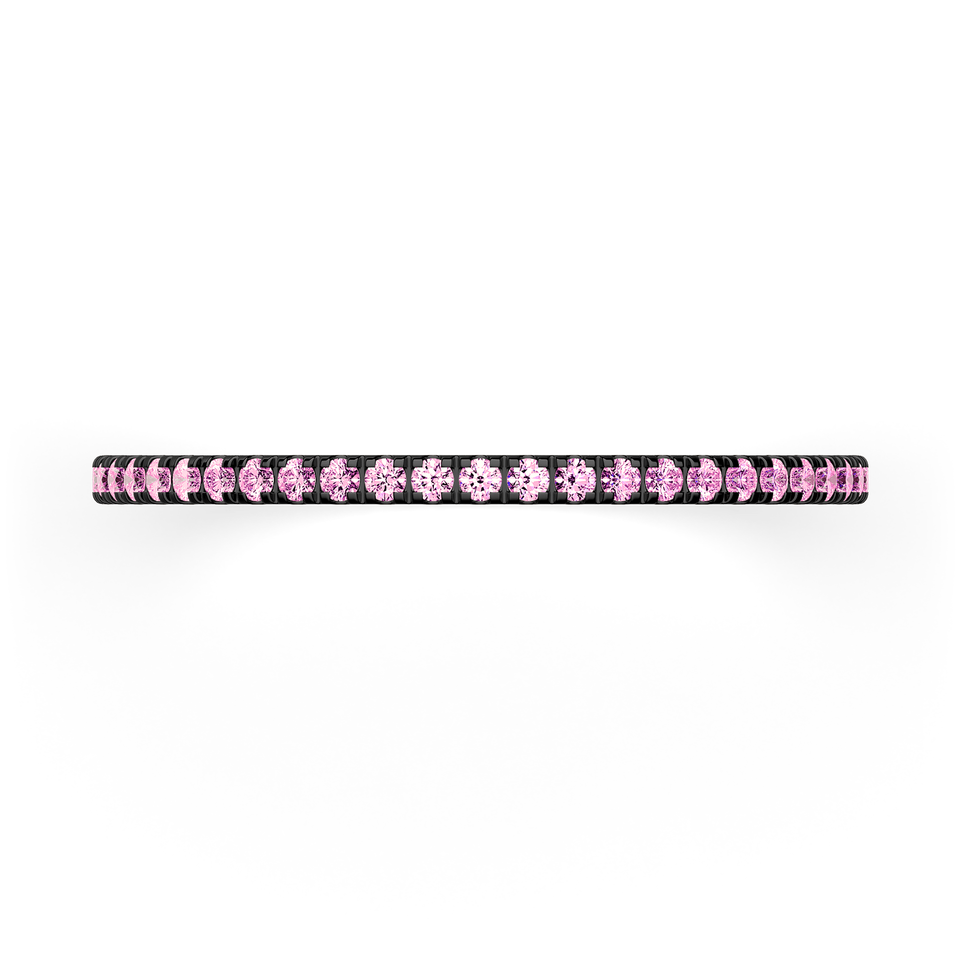 Dostawka Rosie z czarnego złota z różowym diamentem 0,26ct 0,25ct