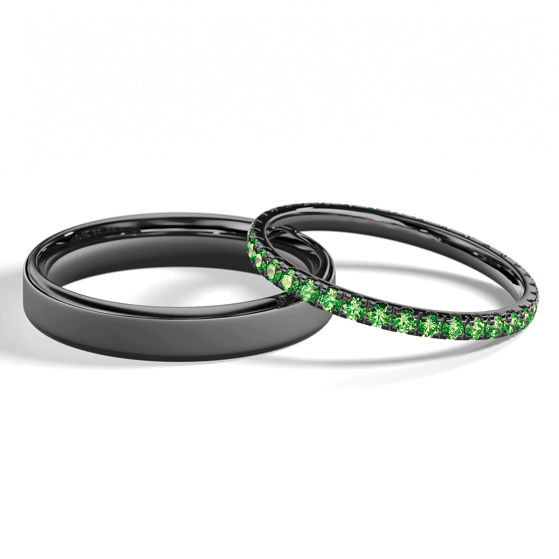 Dostawka rosie czarne zloto diament lab zielony ciemny 1 5mm 35szt 05