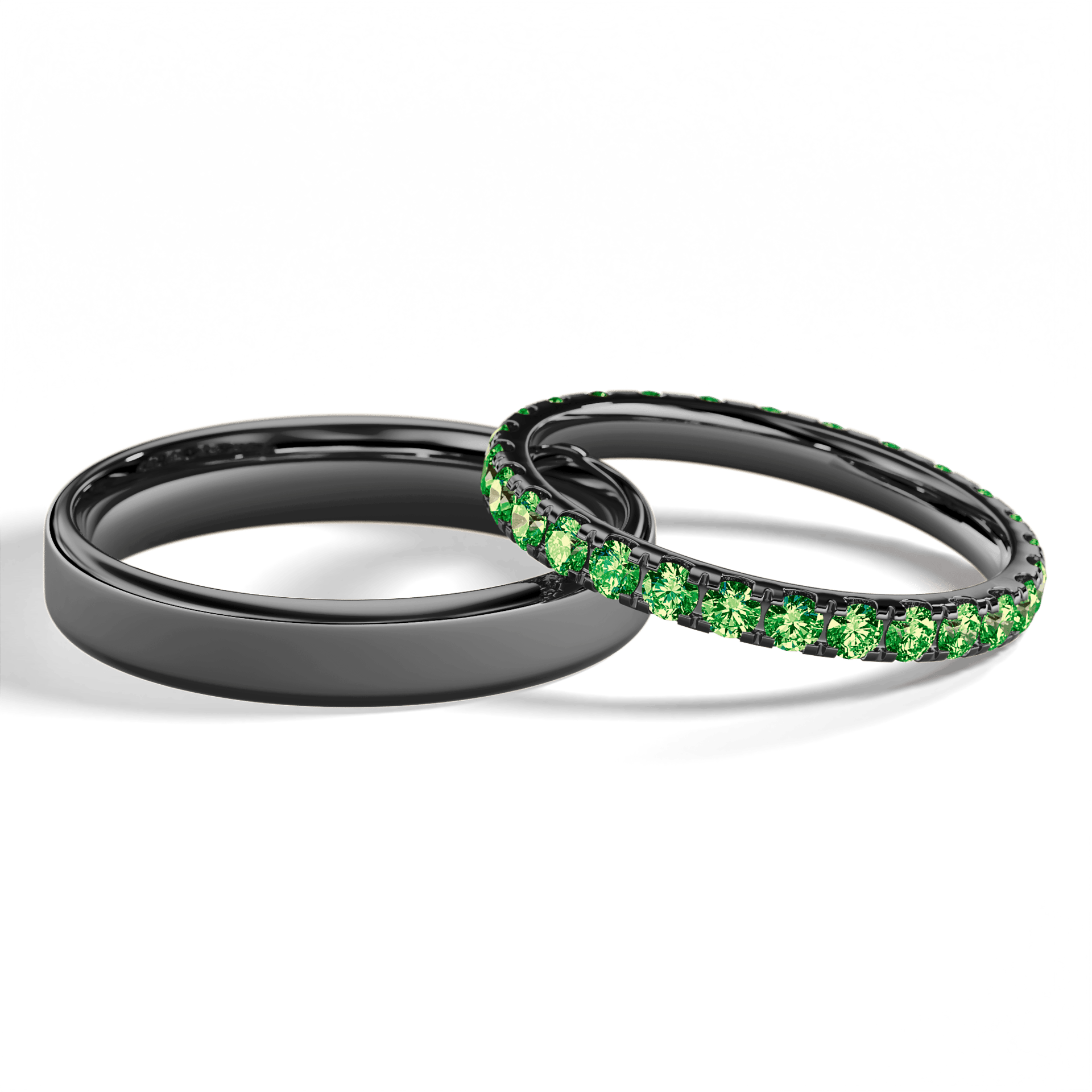 Dostawka rosie czarne zloto diament lab zielony ciemny 2mm 27szt 05