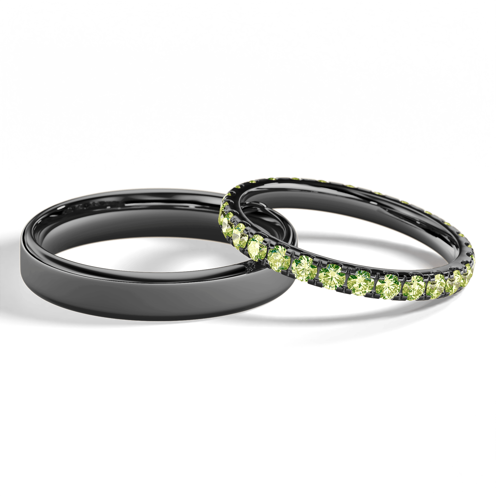 Dostawka rosie czarne zloto diament lab zielony jasny 2mm 27szt 05