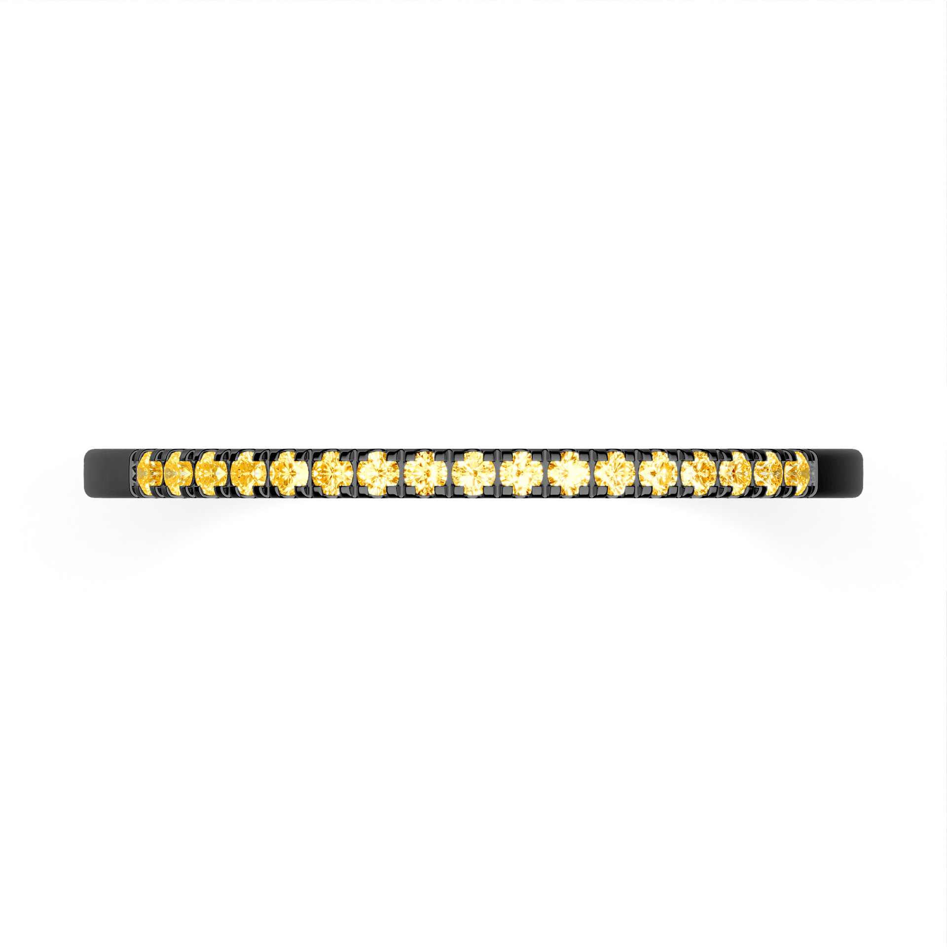 Dostawka Rosie z czarnego złota z żółtym diamentem laboratoryjnym 0,08ct