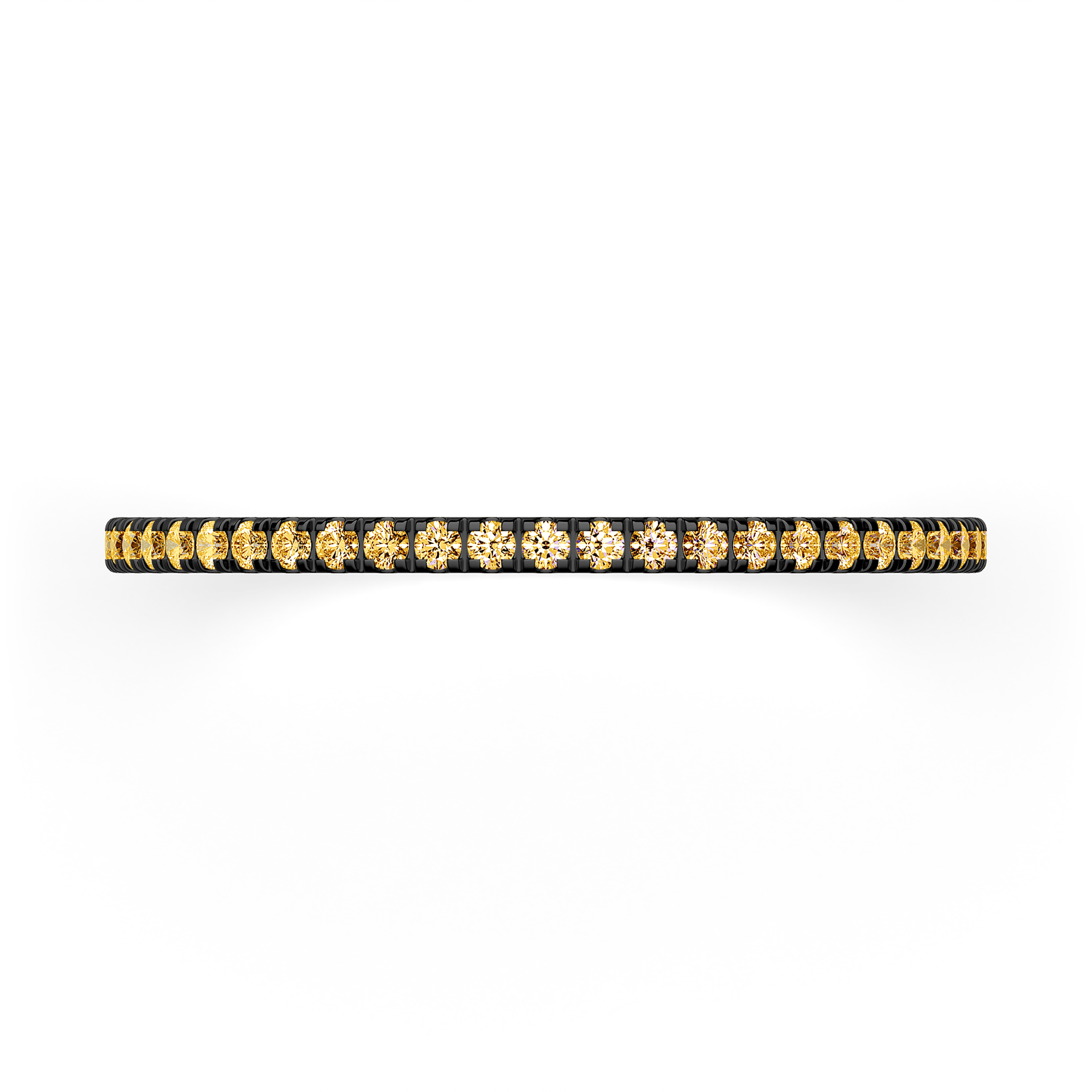 Dostawka Rosie z czarnego złota z żółtym diamentem 0,25ct