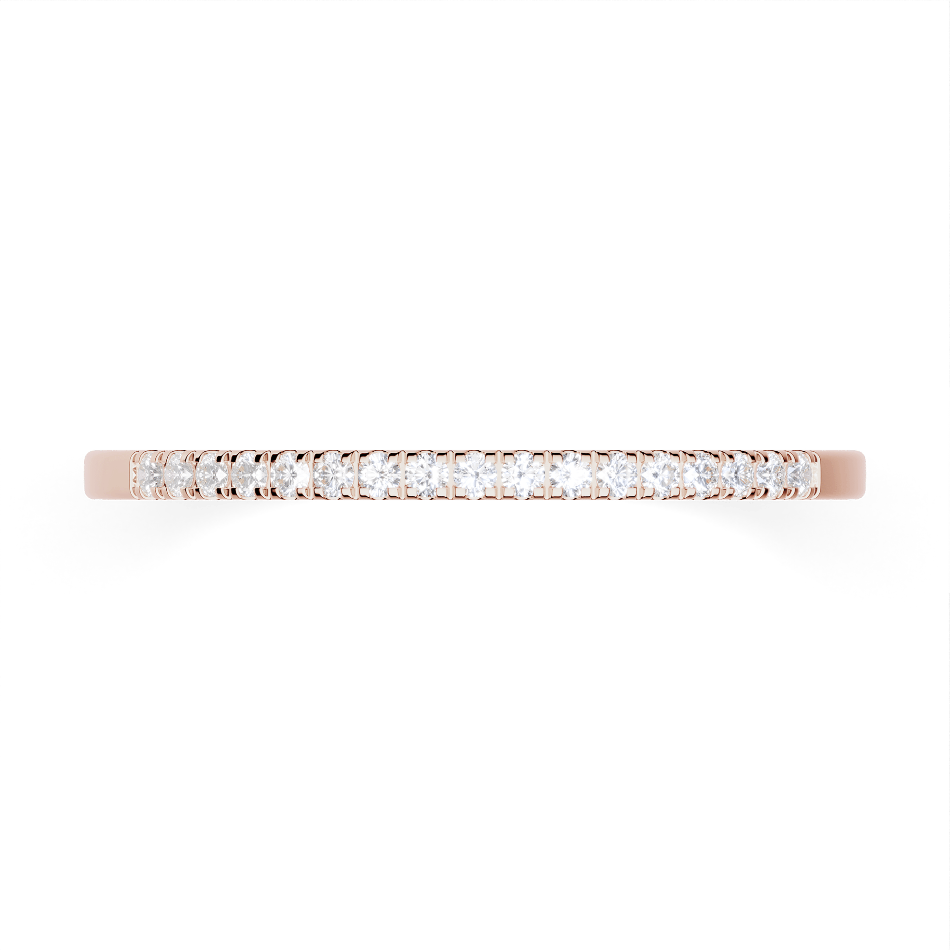 Dostawka Rosie z różowego złota z diamentem naturalnym 0,08ct