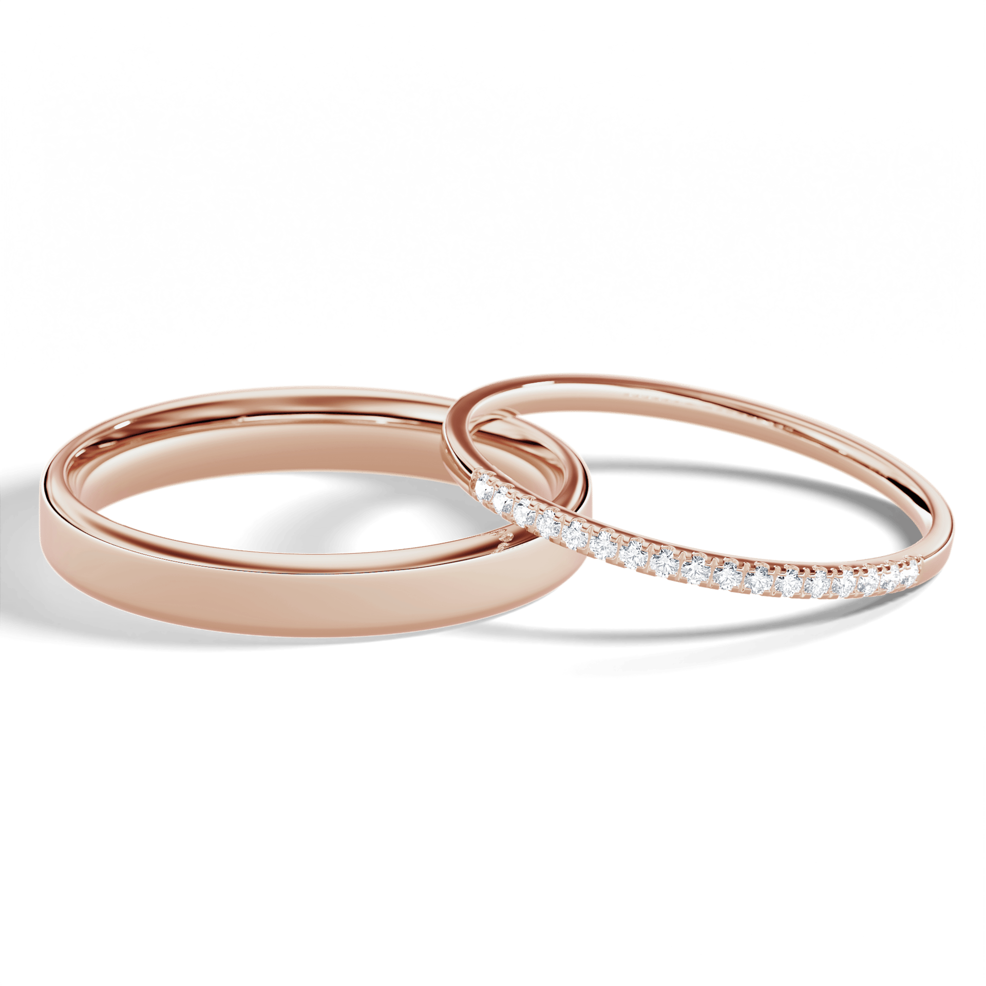 Dostawka rosie rozowe zloto diament 1mm 17szt 05