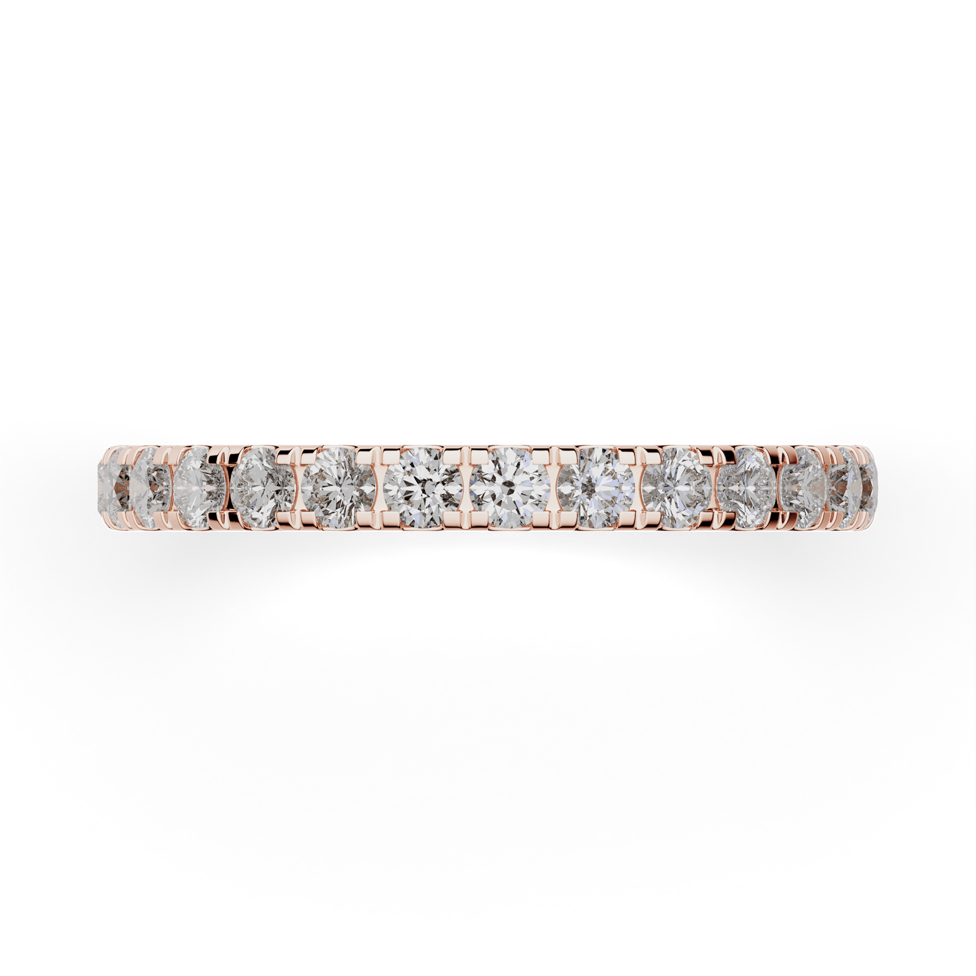 Dostawka Rosie z różowego złota z diamentem laboratoryjnym 0,96ct