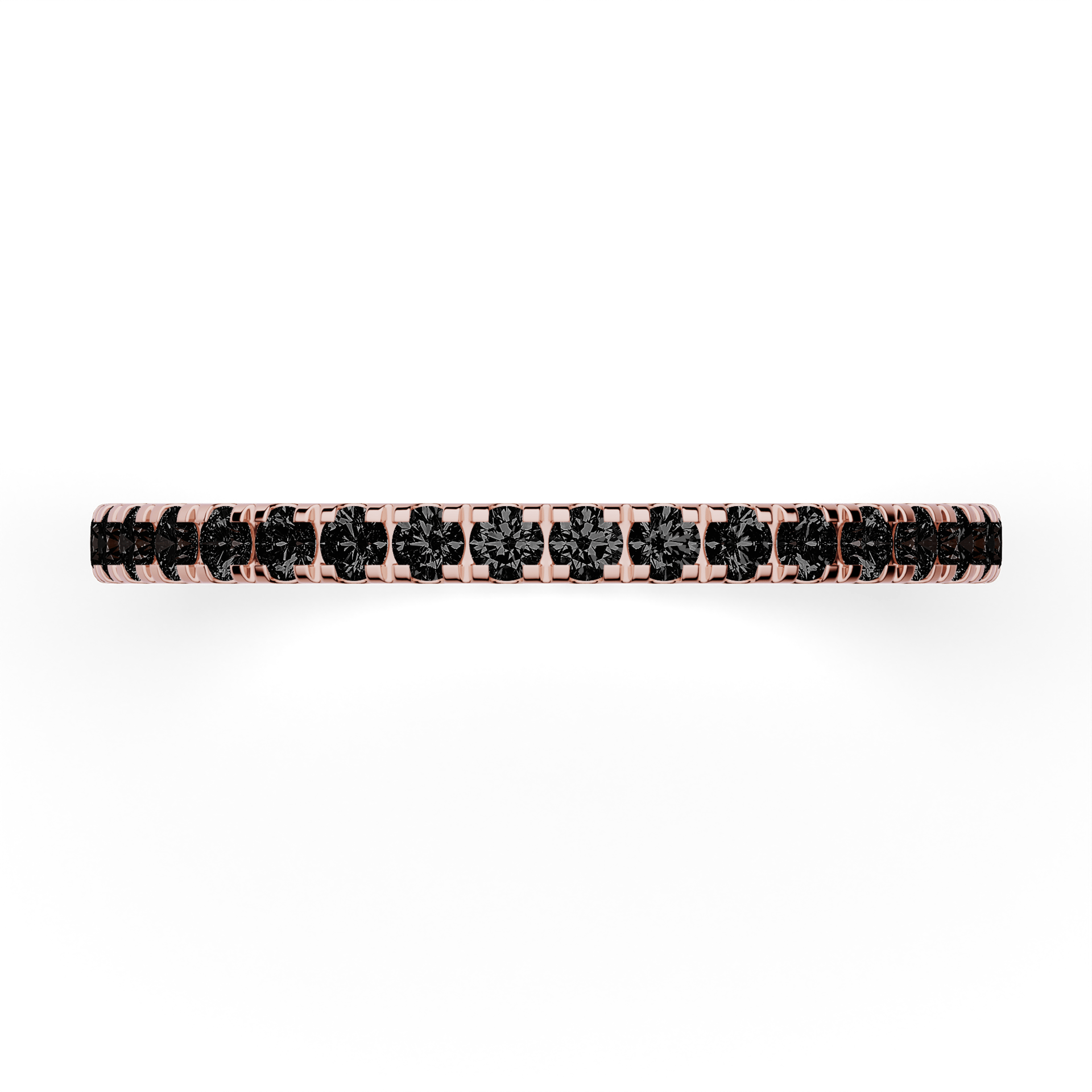 Dostawka Rosie z różowego złota z czarnym diamentem 0,53ct