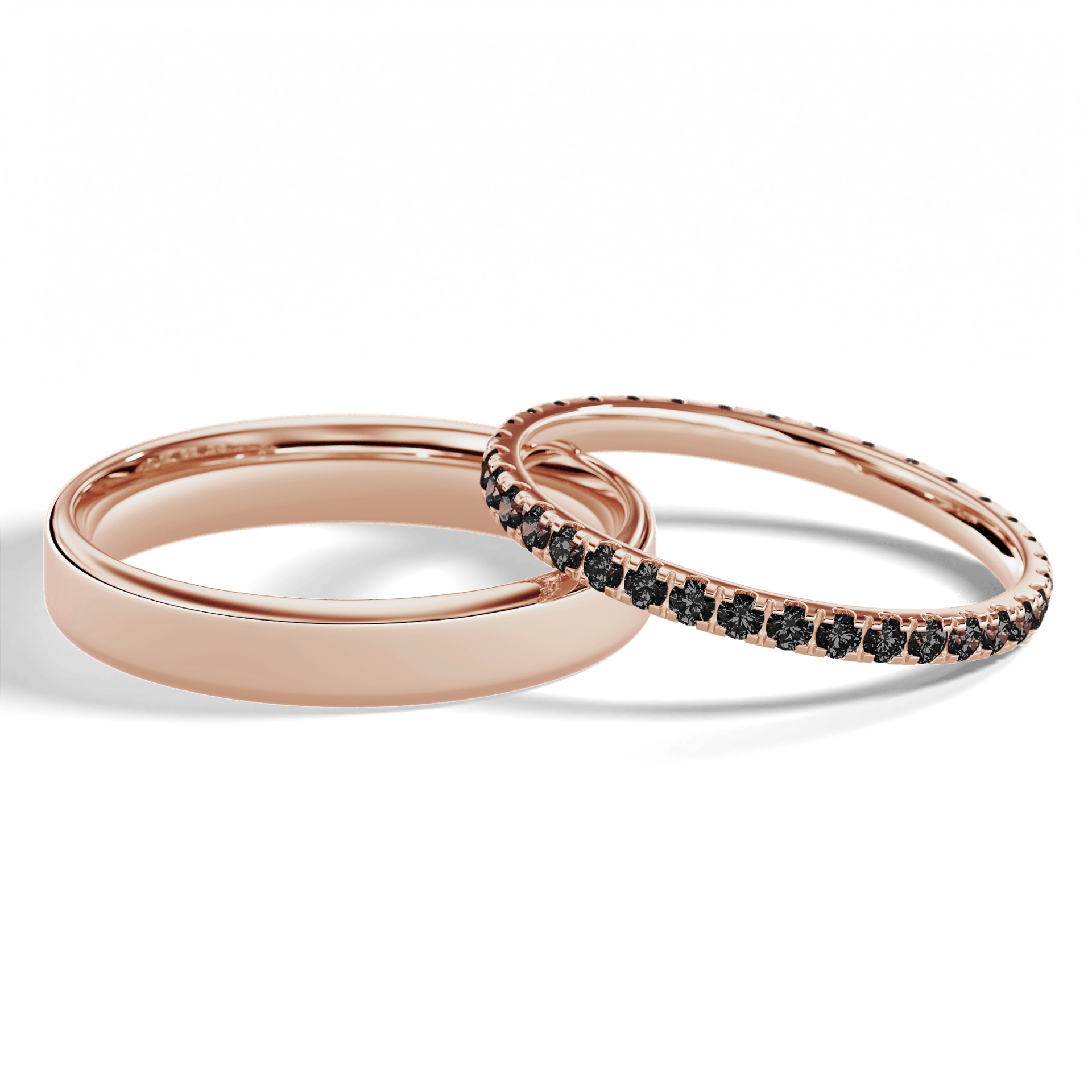 Dostawka rosie rozowe zloto diament lab czarny 1 5mm 35szt 05