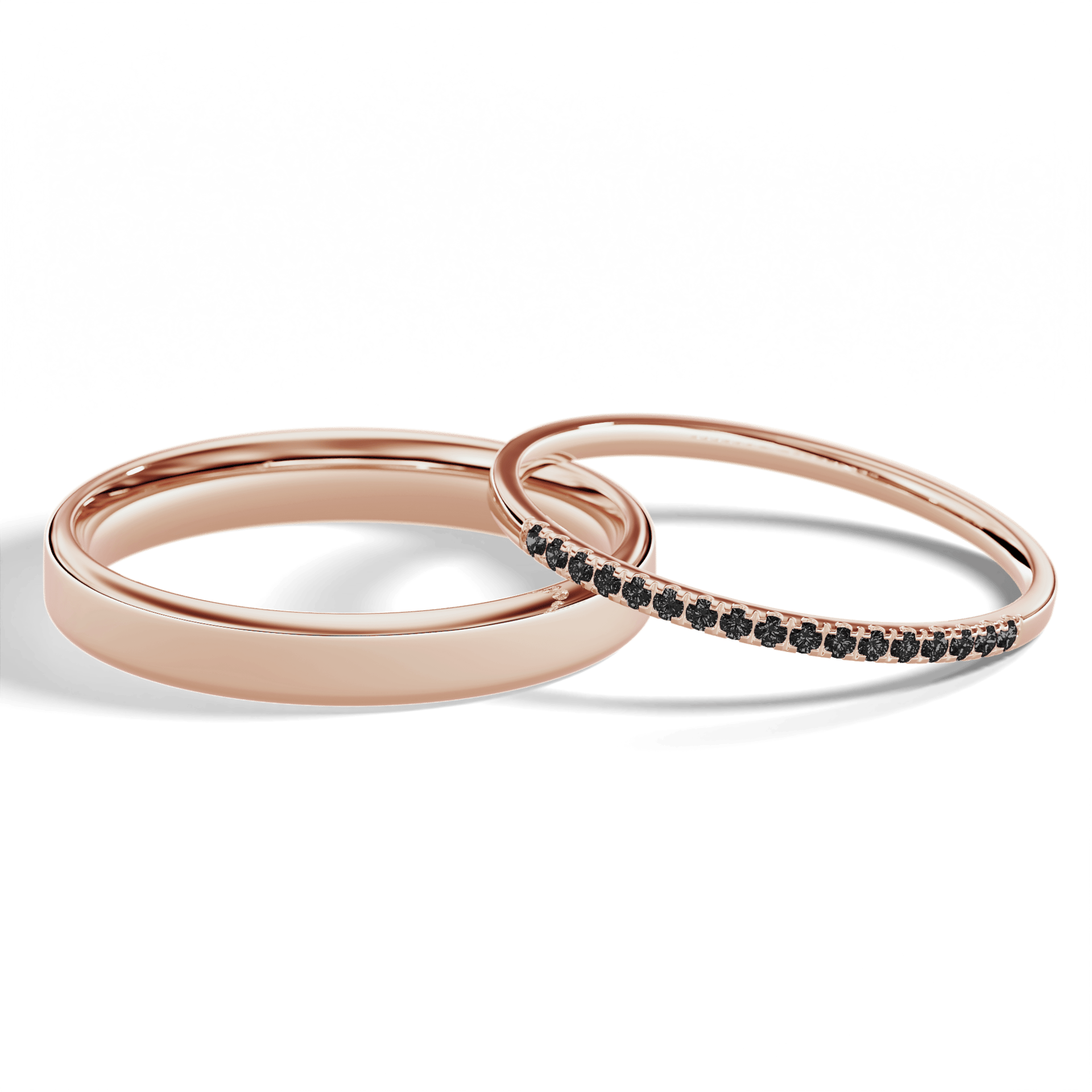 Dostawka rosie rozowe zloto diament lab czarny 1mm 17szt 05