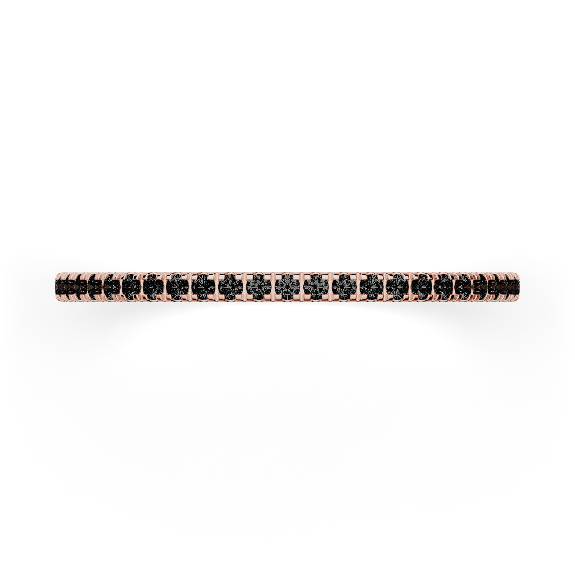 Dostawka Rosie z różowego złota z czarnym diamentem 0,25ct