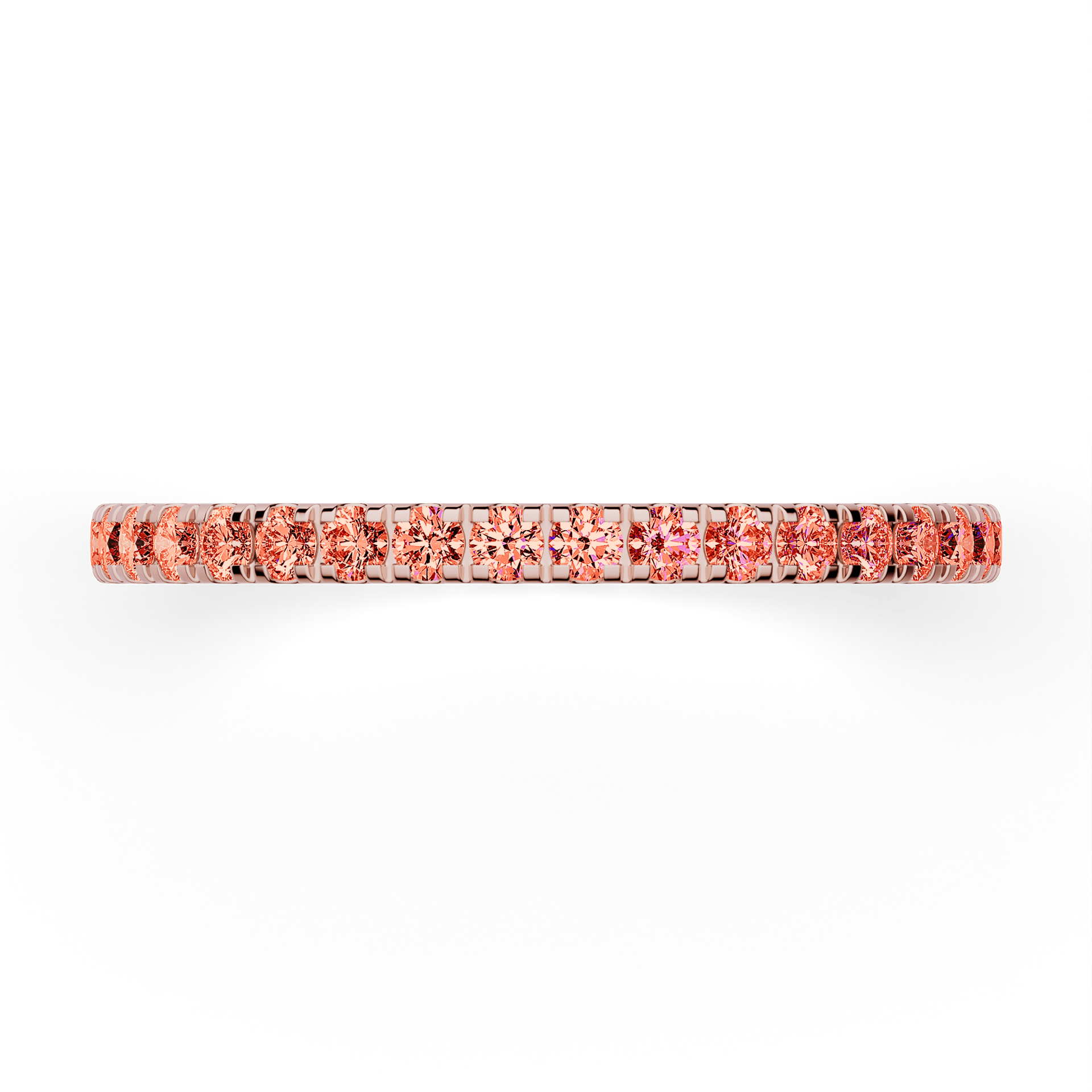 Dostawka Rosie z różowego złota z czerwonym diamentem 0,53ct