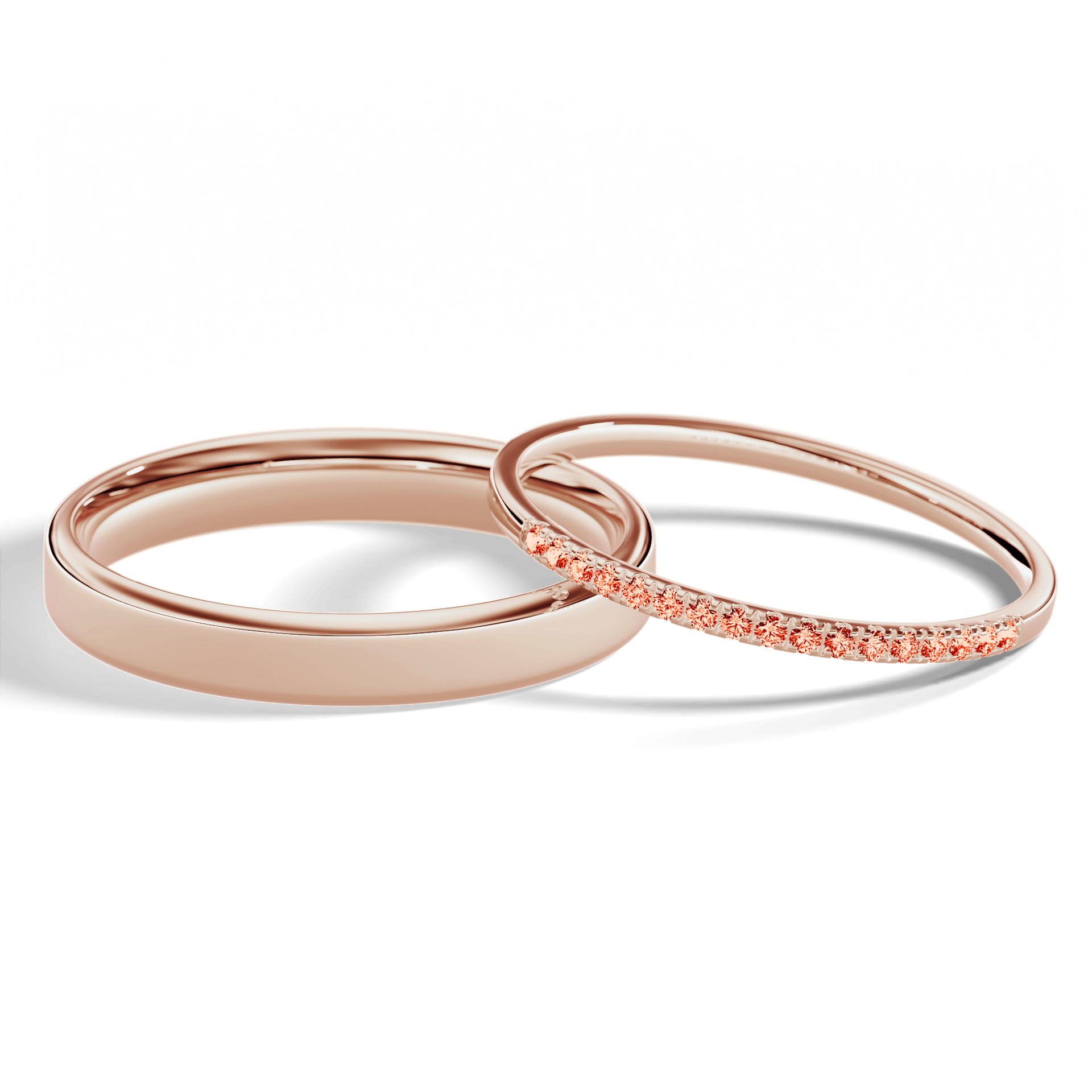 Dostawka rosie rozowe zloto diament lab czerwony 1mm 17szt 05