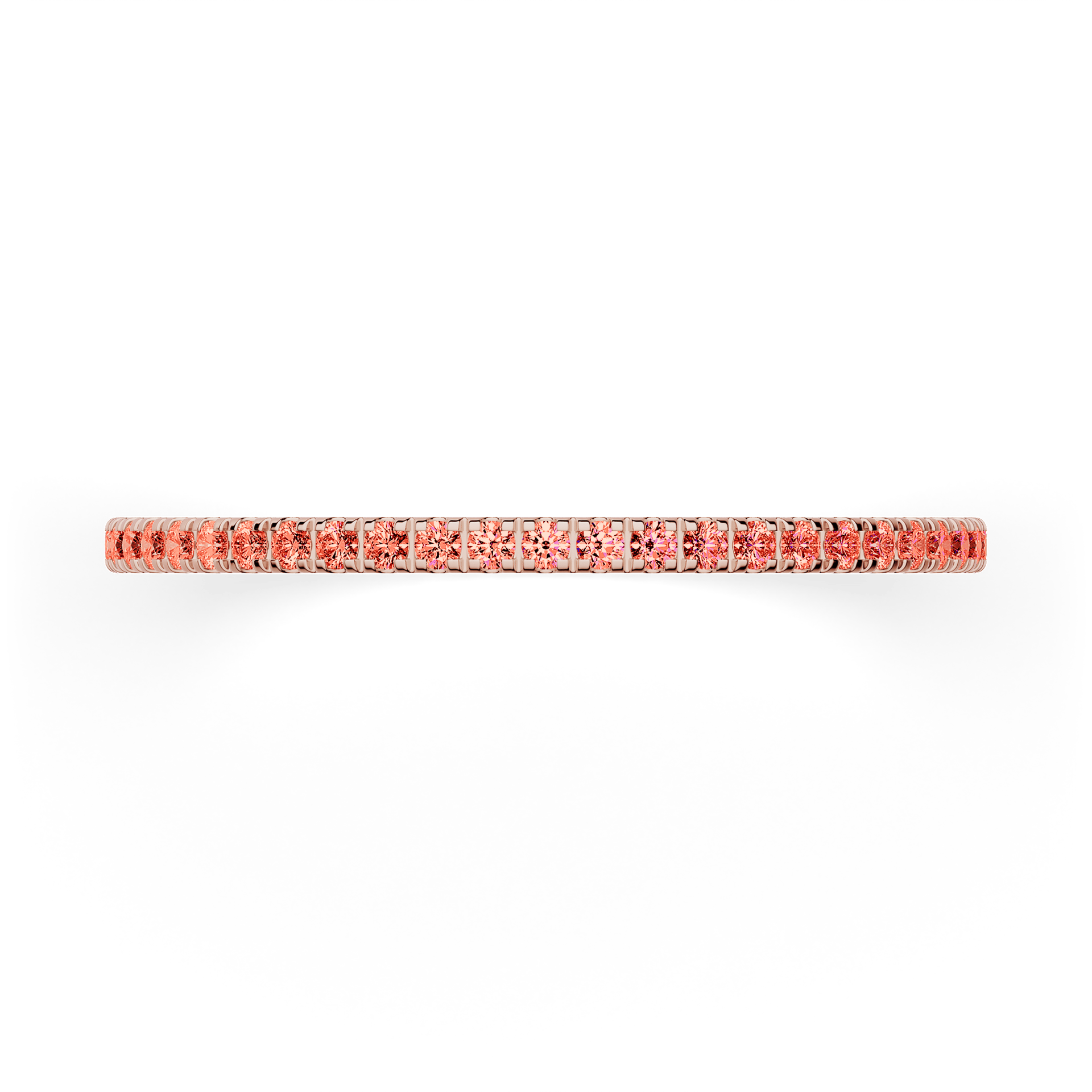 Dostawka Rosie z różowego złota z czerwonym diamentem 0,25ct