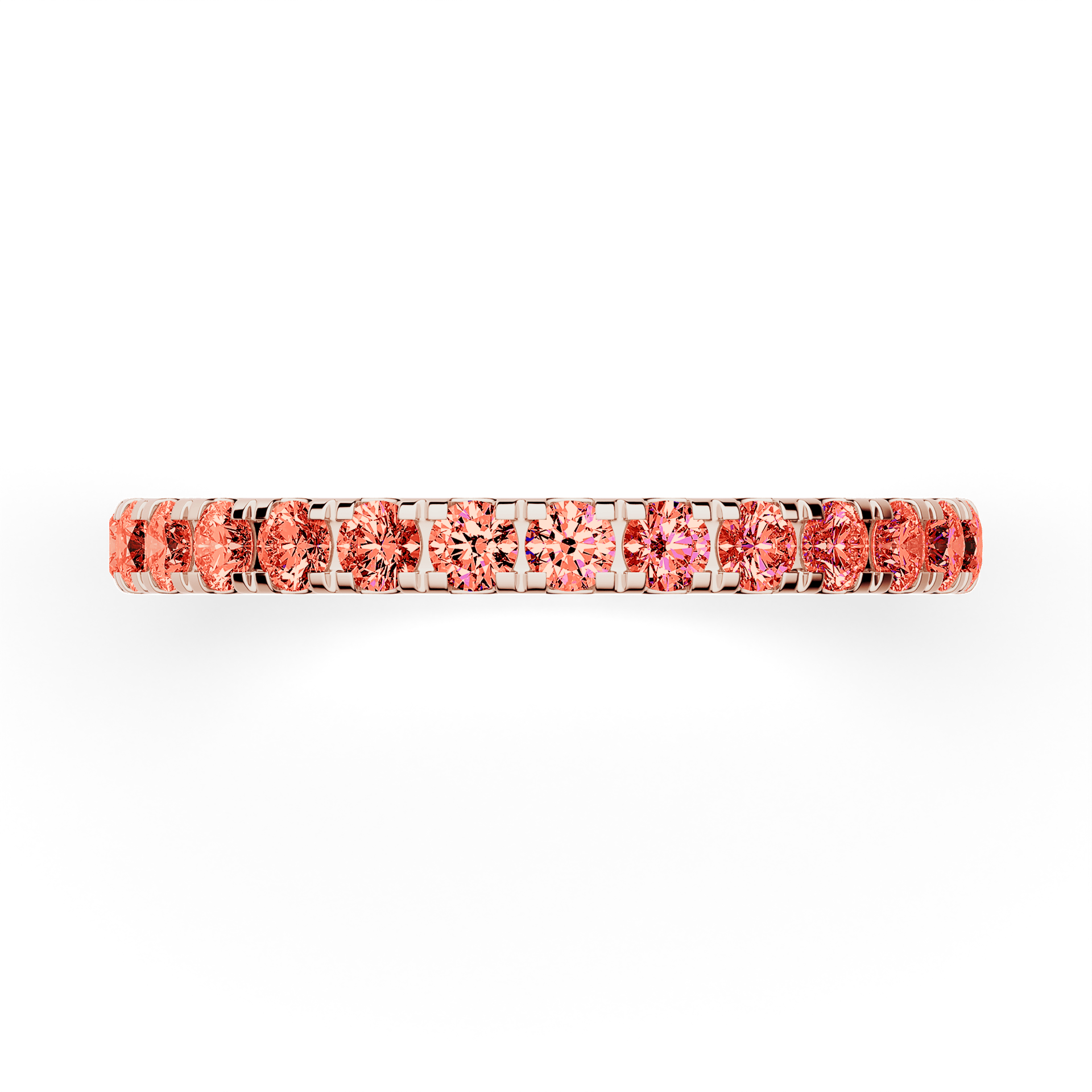 Dostawka Rosie z różowego złota z czerwonym diamentem 0,96ct