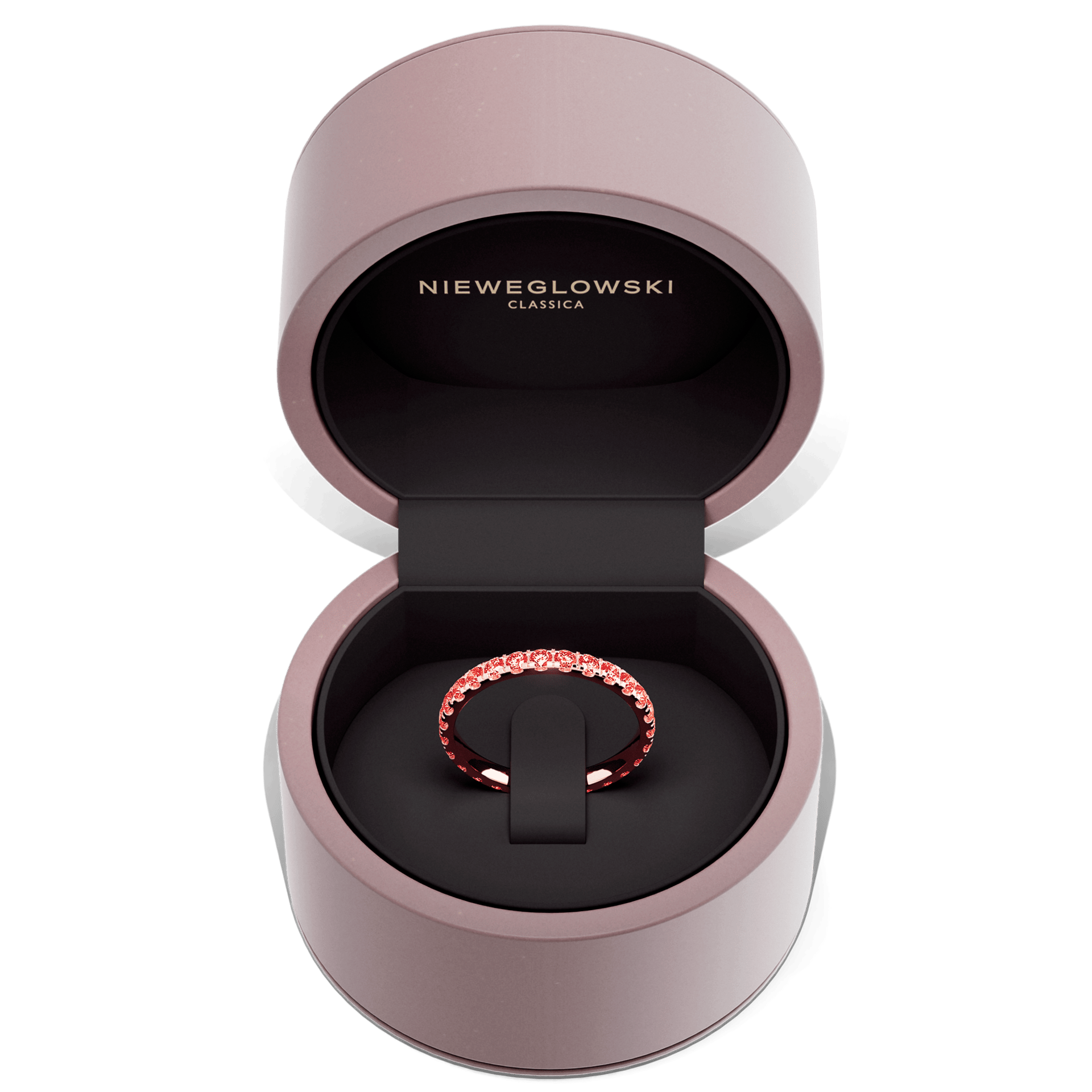 Dostawka rosie rozowe zloto diament lab czerwony 2mm 27szt 04