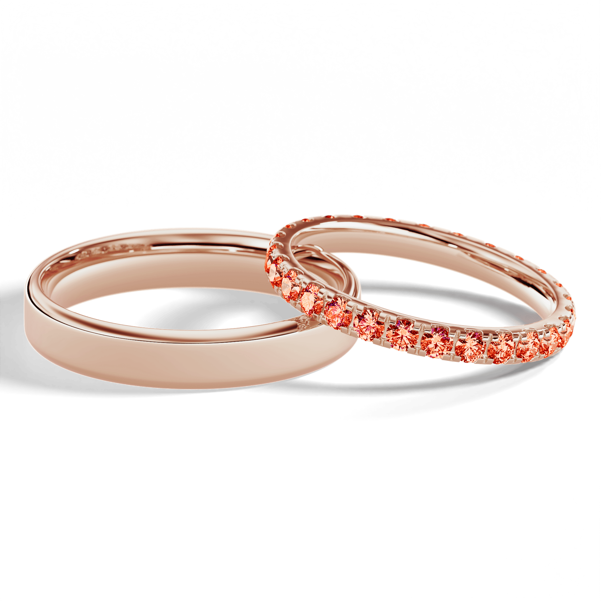 Dostawka rosie rozowe zloto diament lab czerwony 2mm 27szt 05