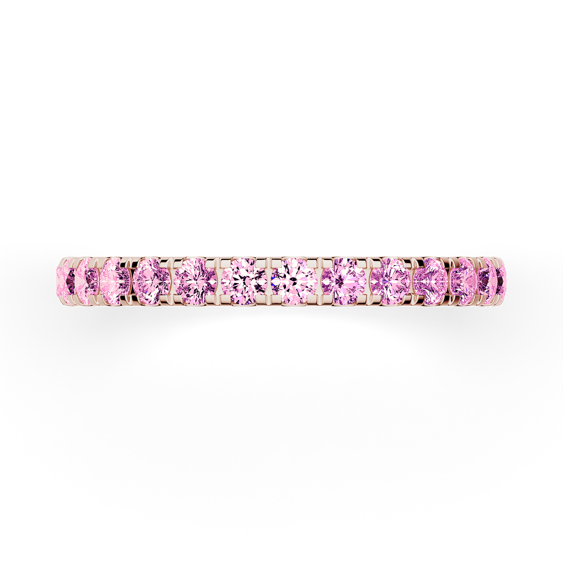 Dostawka Rosie z różowego złota z różowym diamentem 0,96ct