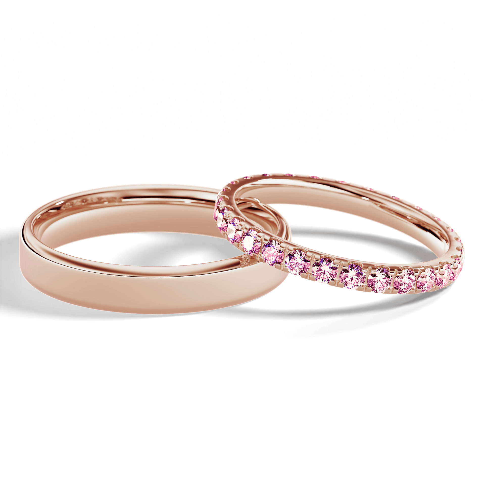 Dostawka rosie rozowe zloto diament lab rozowy 2mm 27szt 05