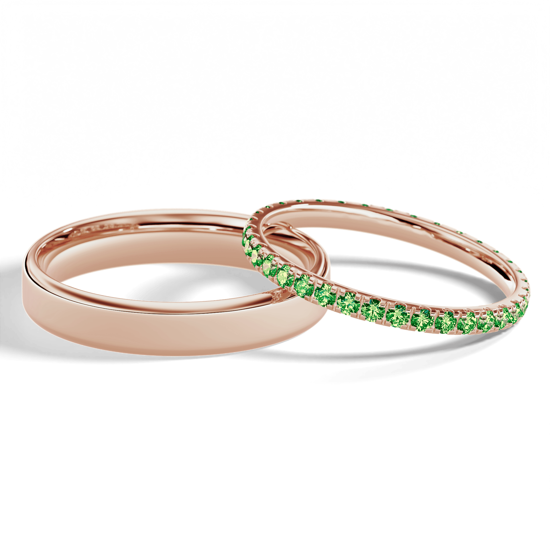 Dostawka rosie rozowe zloto diament lab zielony ciemny 1 5mm 35szt 05