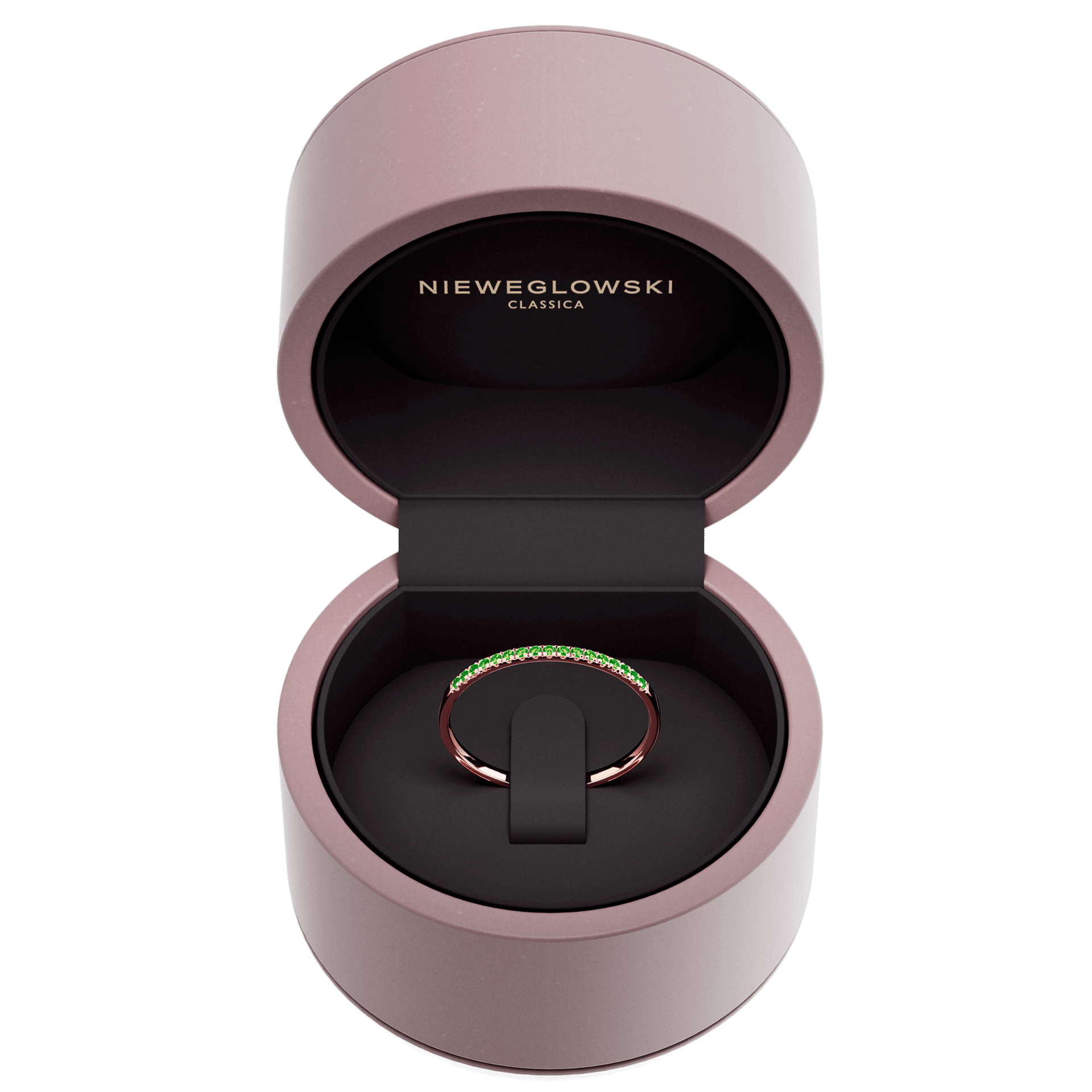 Dostawka rosie rozowe zloto diament lab zielony ciemny 1mm 17szt 04