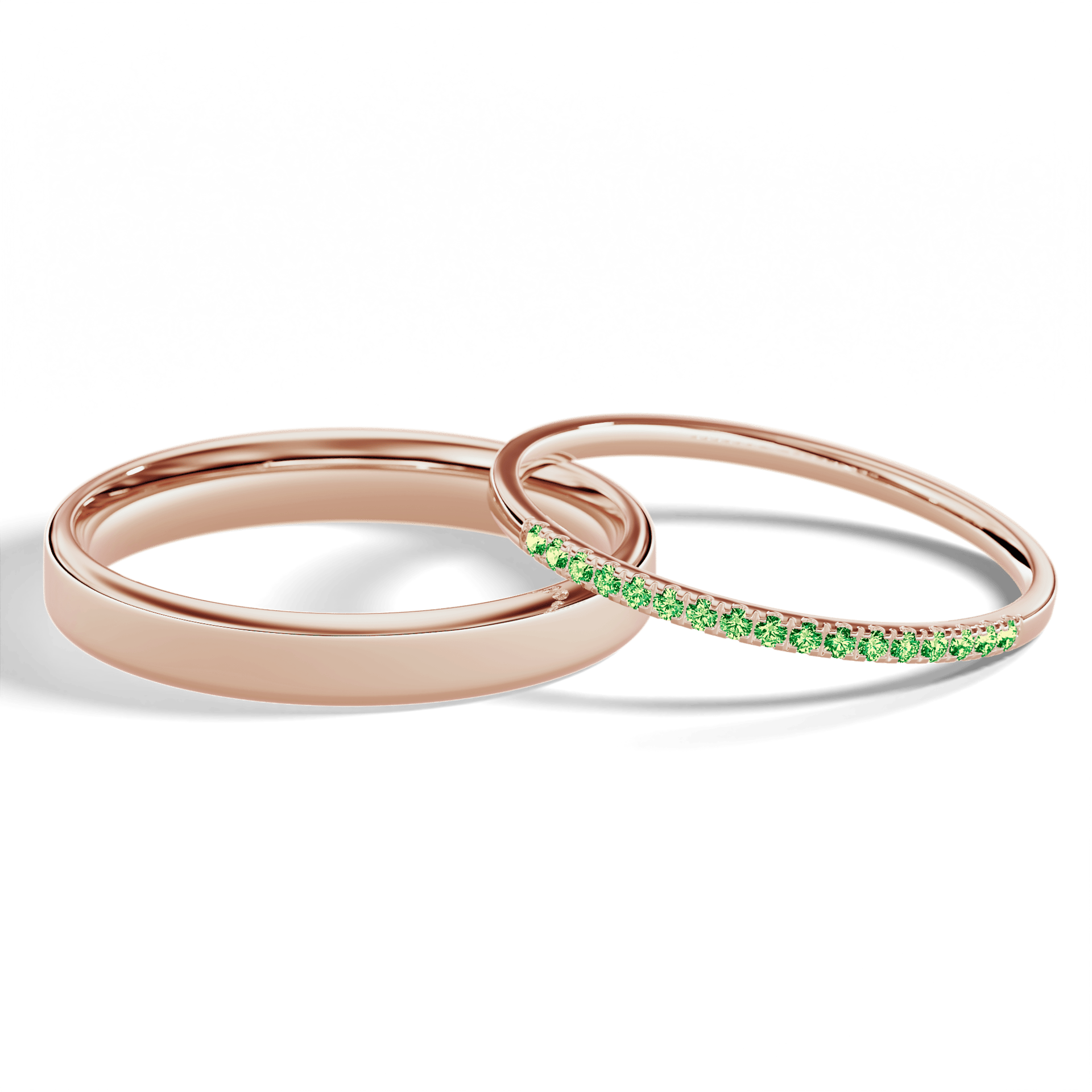 Dostawka rosie rozowe zloto diament lab zielony ciemny 1mm 17szt 05