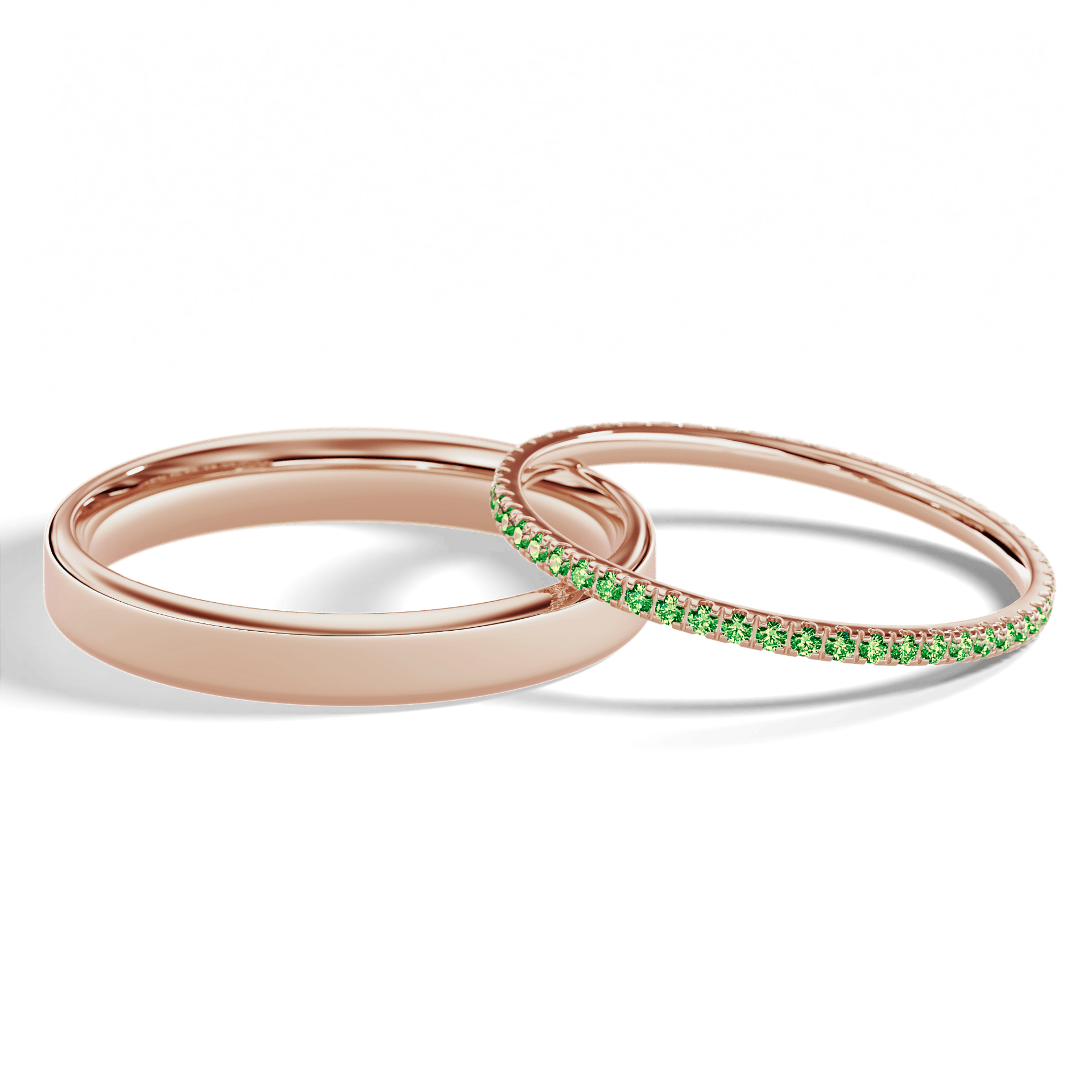 Dostawka rosie rozowe zloto diament lab zielony ciemny 1mm 50szt 05