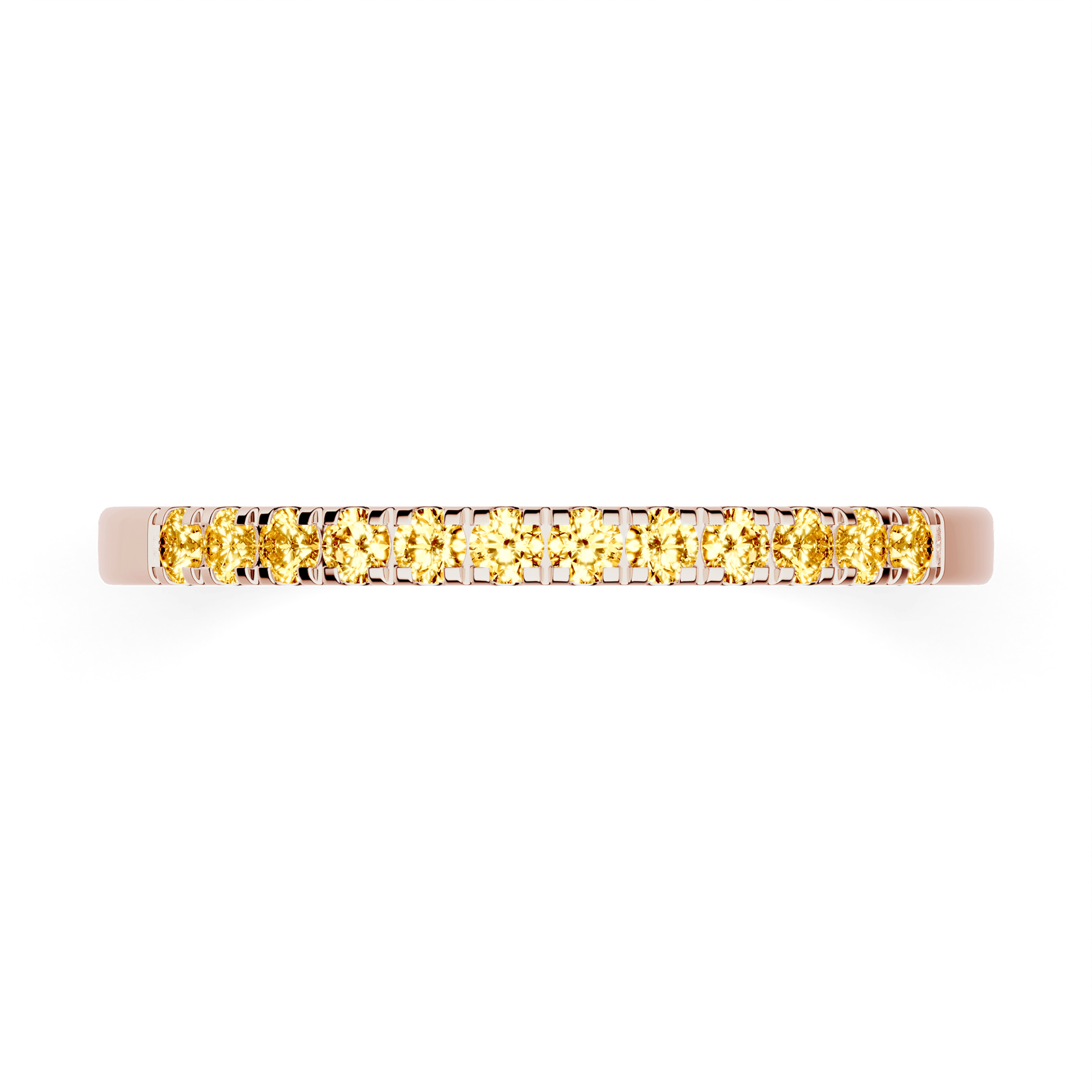 Dostawka Rosie z różowego złota z żółtym diamentem laboratoryjnym 0,18ct