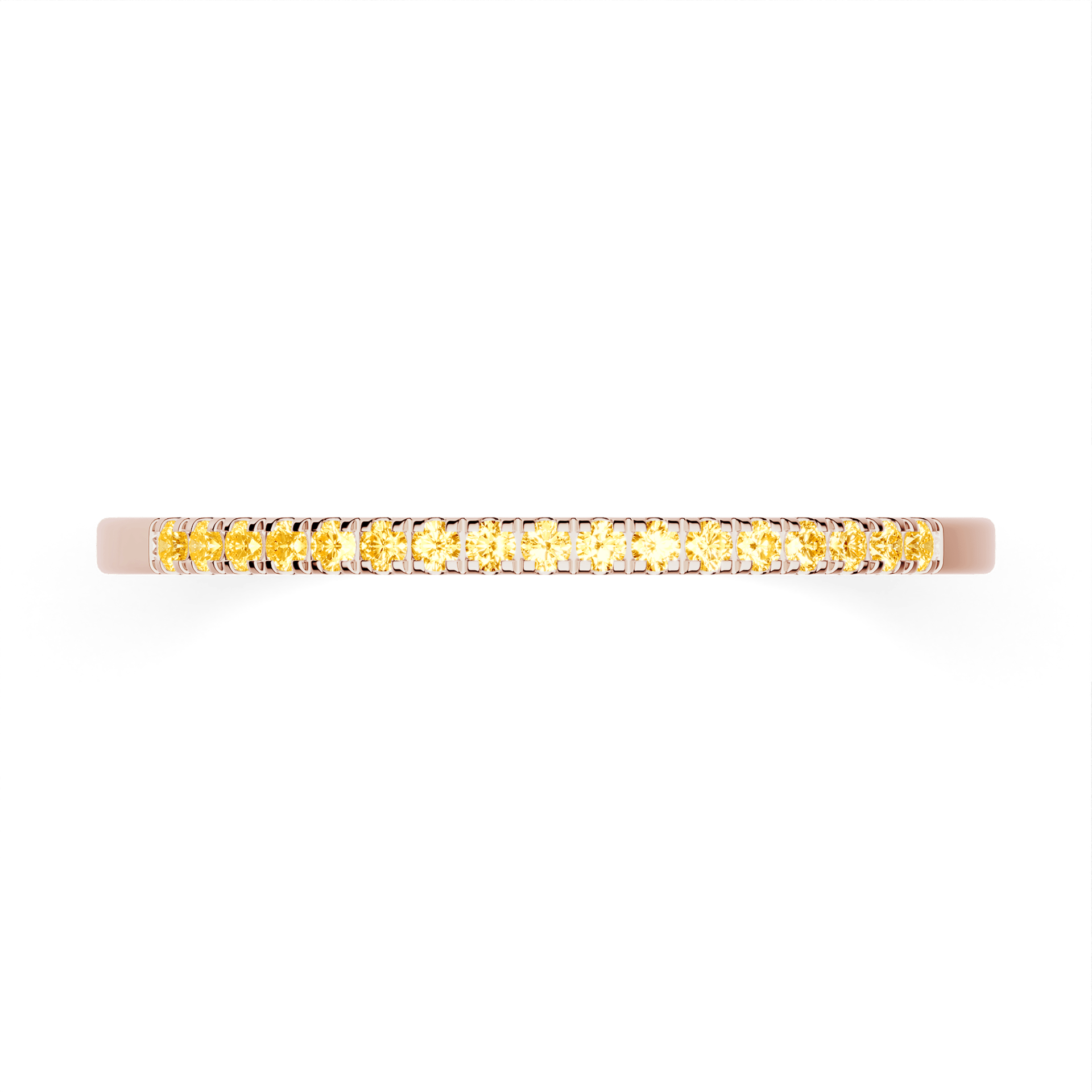 Dostawka Rosie z różowego złota z żółtym diamentem laboratoryjnym 0,08ct