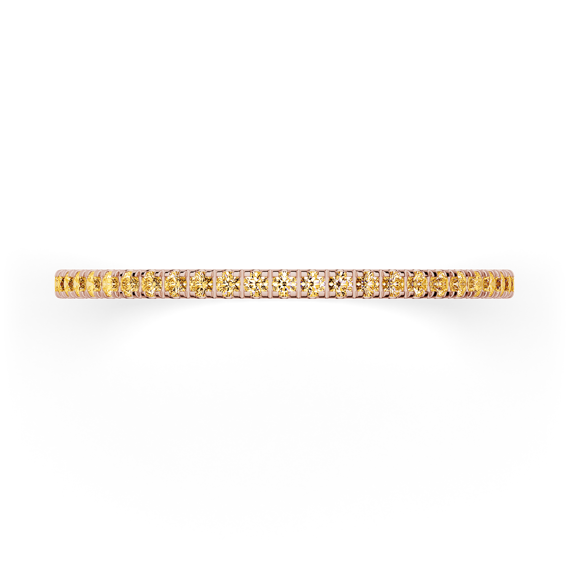 Dostawka Rosie z różowego złota z żółtym diamentem 0,25ct