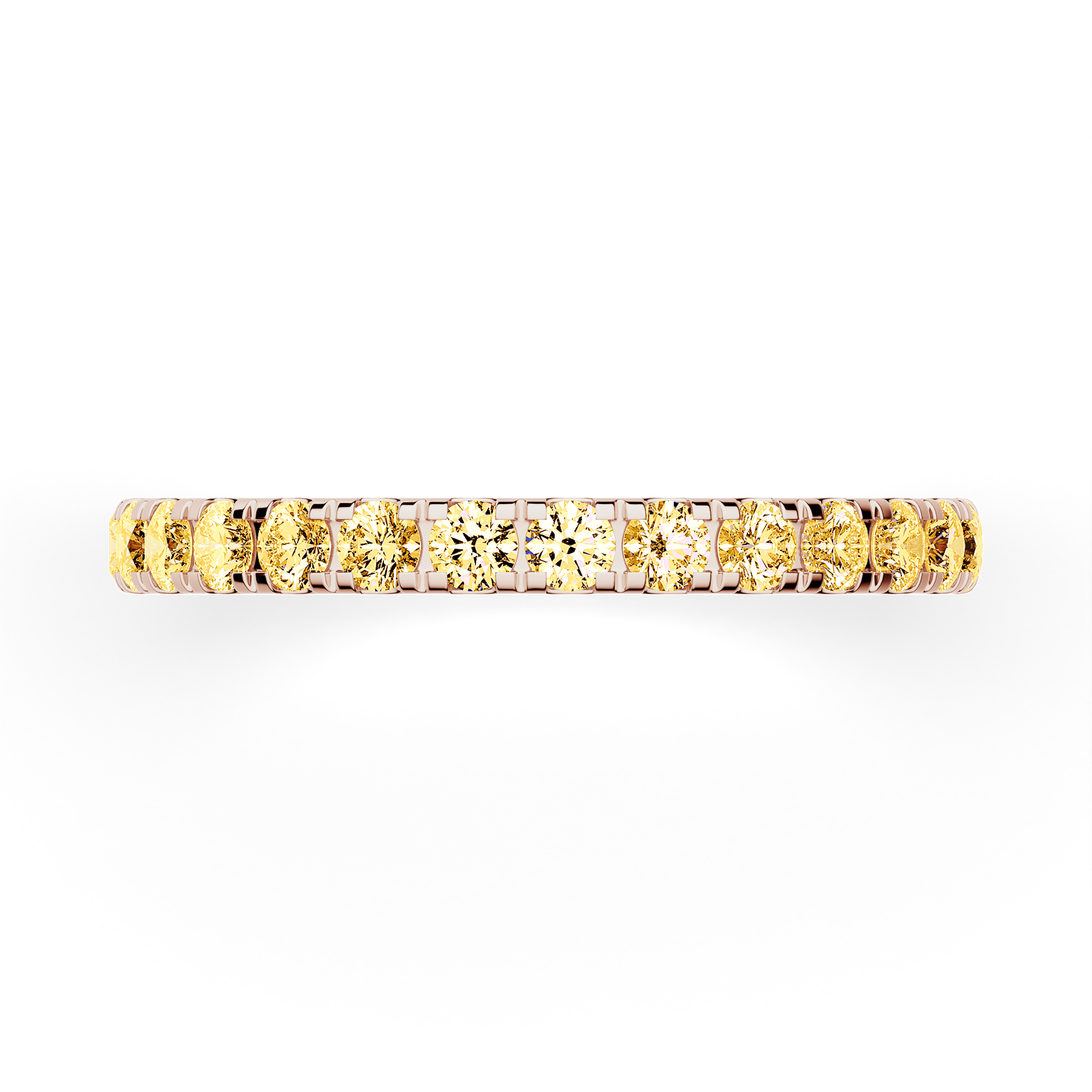 Dostawka Rosie z różowego złota z żółtym diamentem 0,96ct