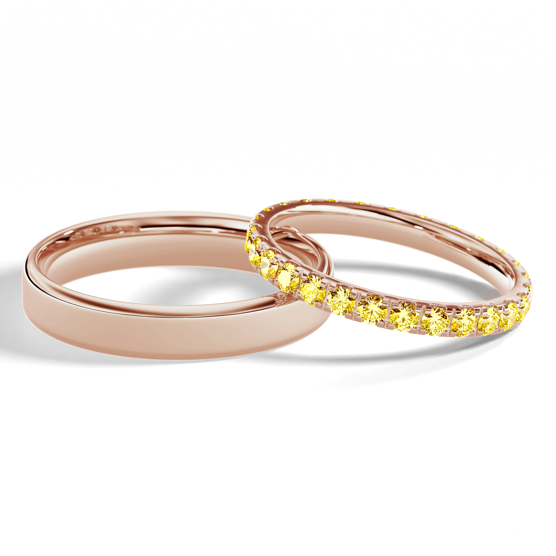 Dostawka rosie rozowe zloto diament lab zolty 2mm 27szt 05